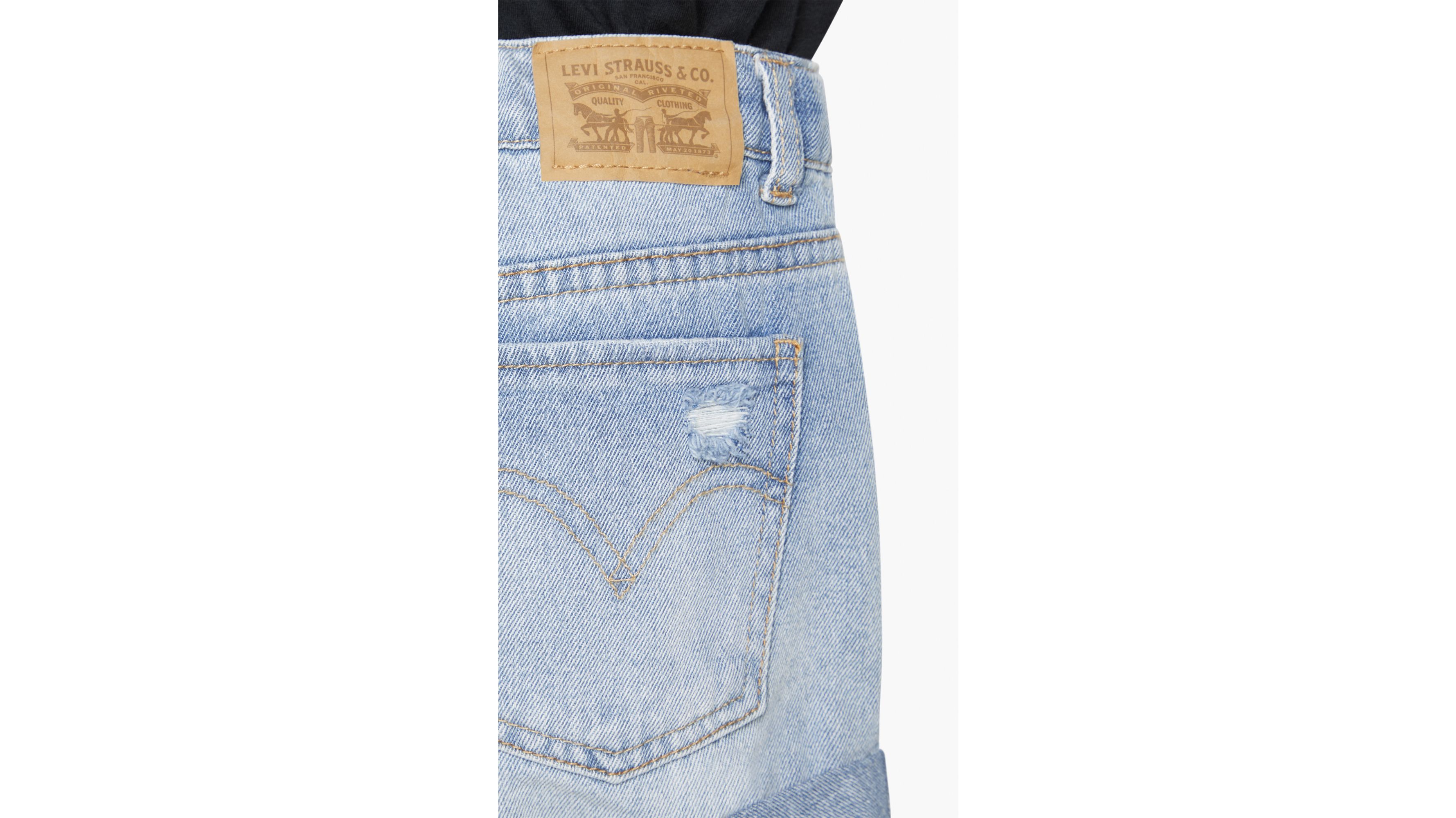 Girlfriend Shorty Shorts Big Girls 716 Medium Wash Levi's® US