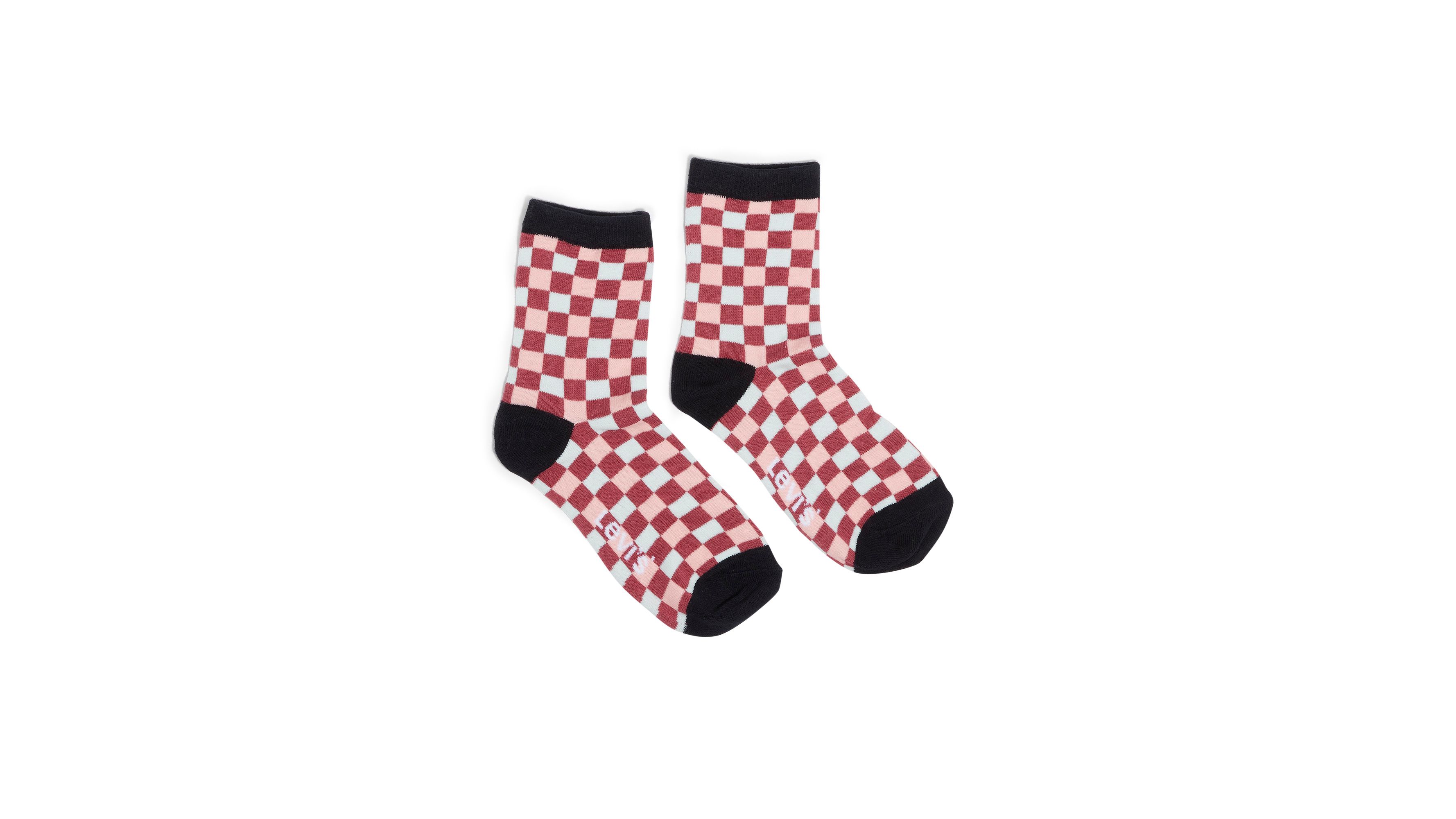 Checkerboard Short Cut Socks (3 Pack) Multicolor Levi's® US
