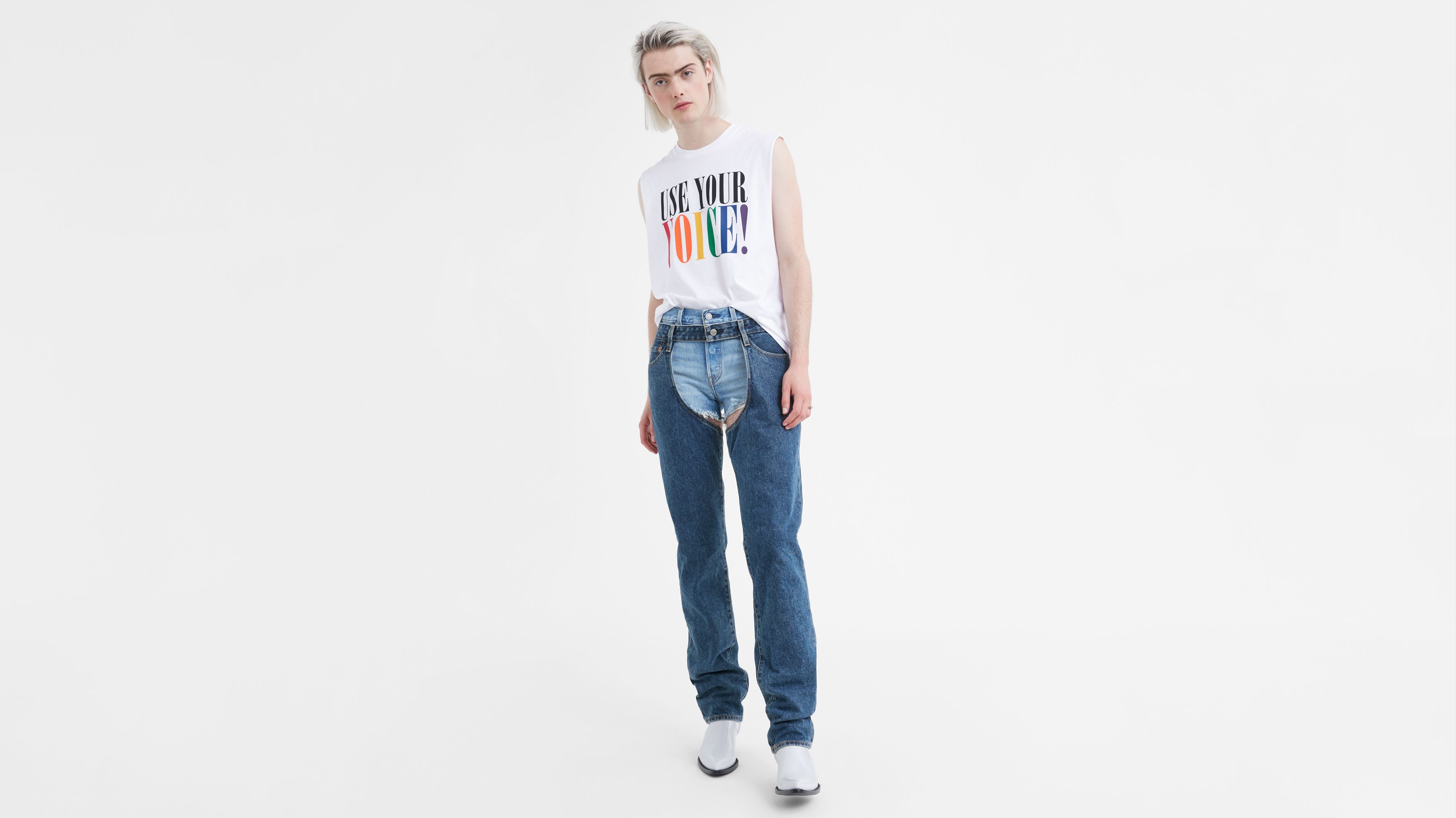 Levi's® Pride Denim Chaps Medium Wash Levi's® US