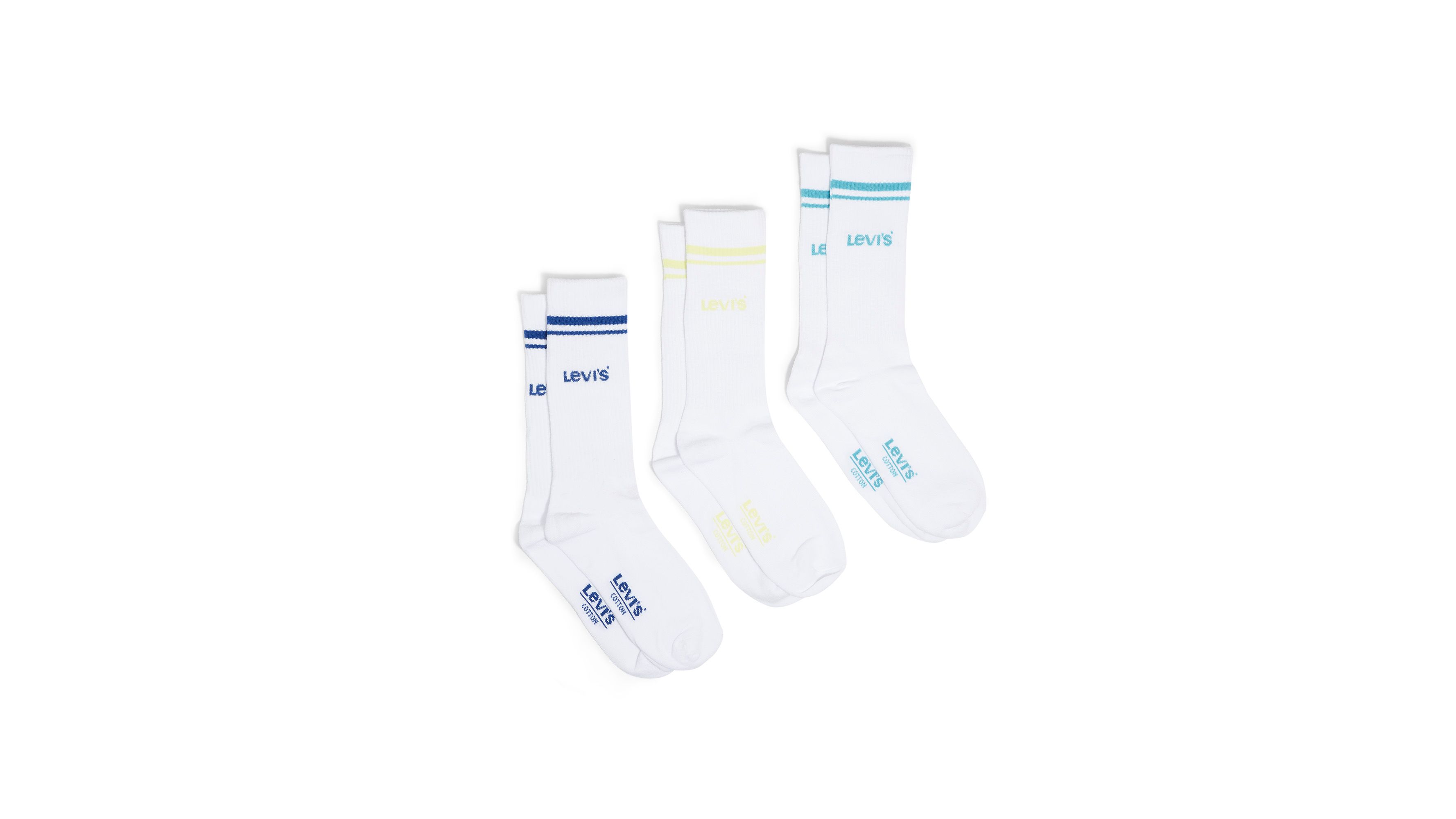 Regular Cut Athletic Socks (3 Pack) Multicolor Levi's® US