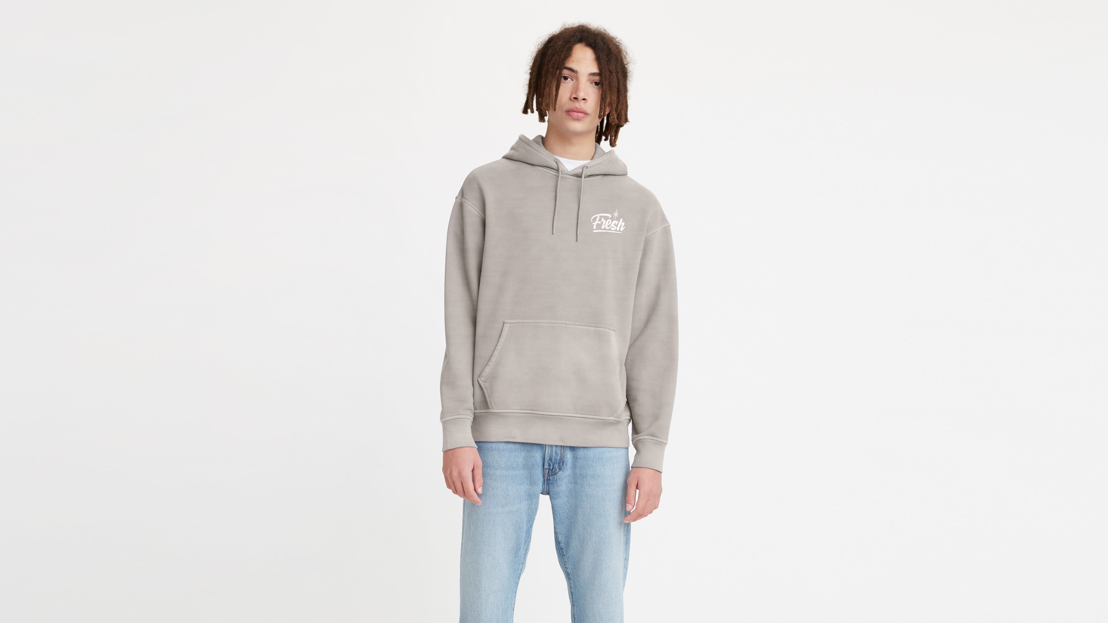 Relaxed Graphic Hoodie Sweatshirt Grey Levi's® US