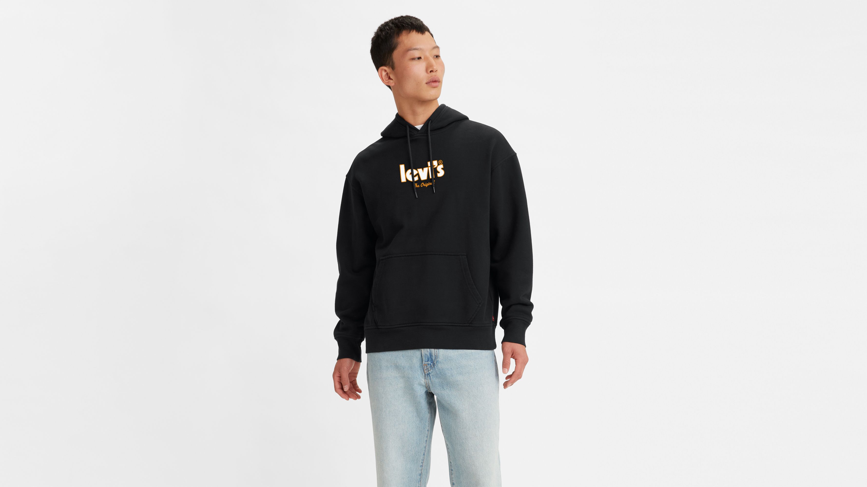 Relaxed Fit Graphic Hoodie Black Levi's® ME