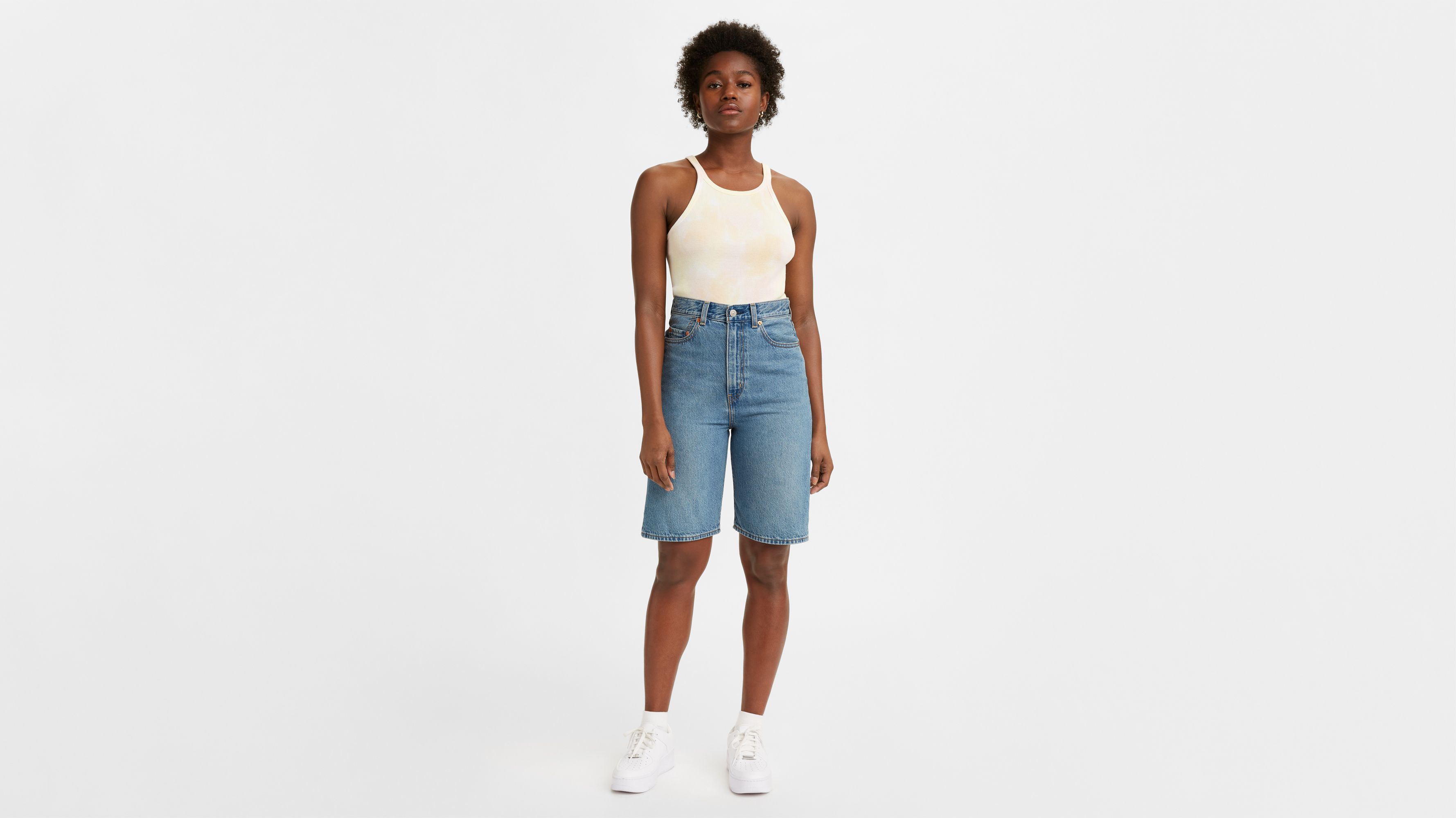 High Loose Bermuda Women's Shorts Medium Wash Levi's® CA