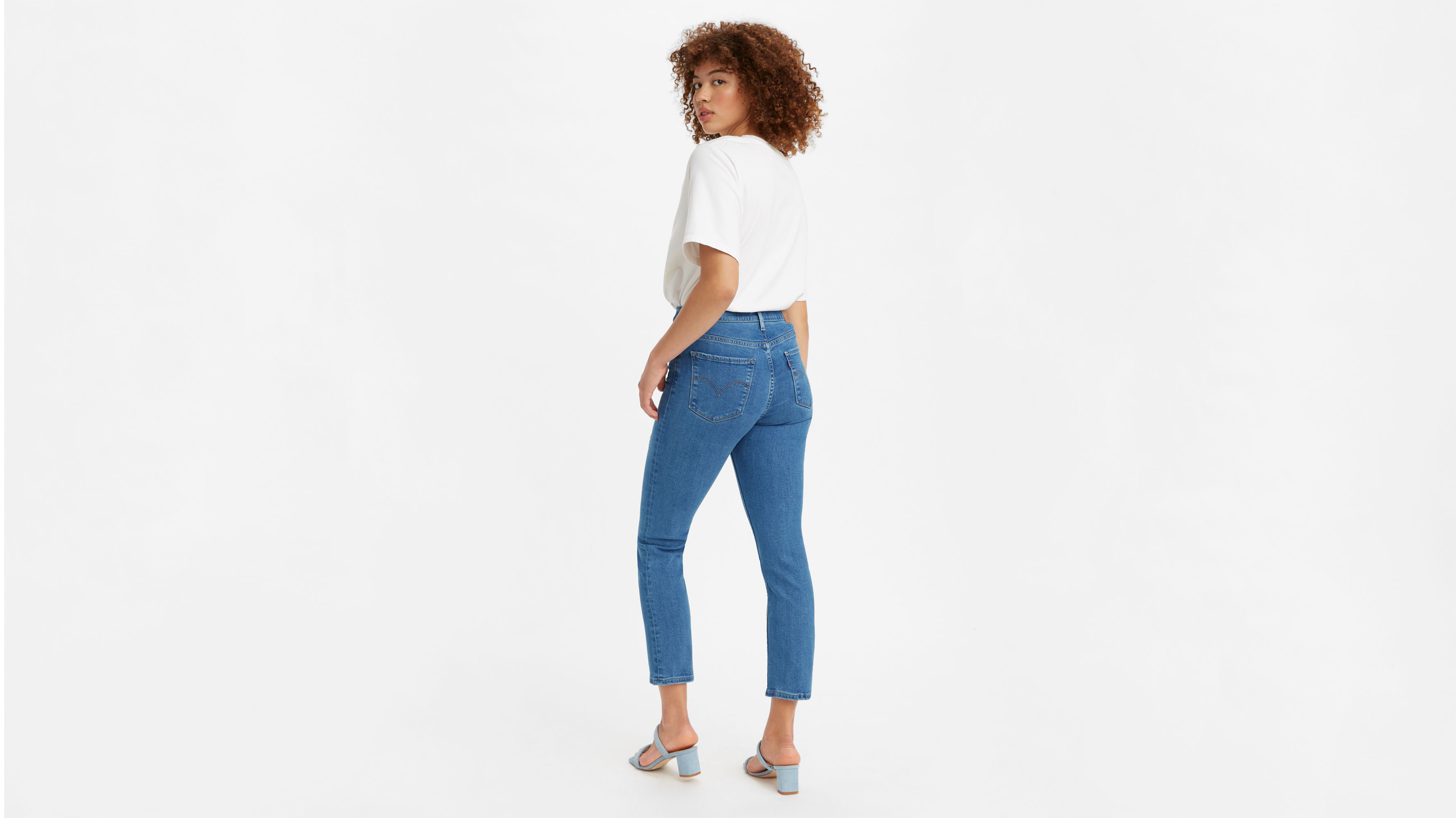 724 High Rise Slim Straight Cropped Women's Jeans Light Wash Levi's® US