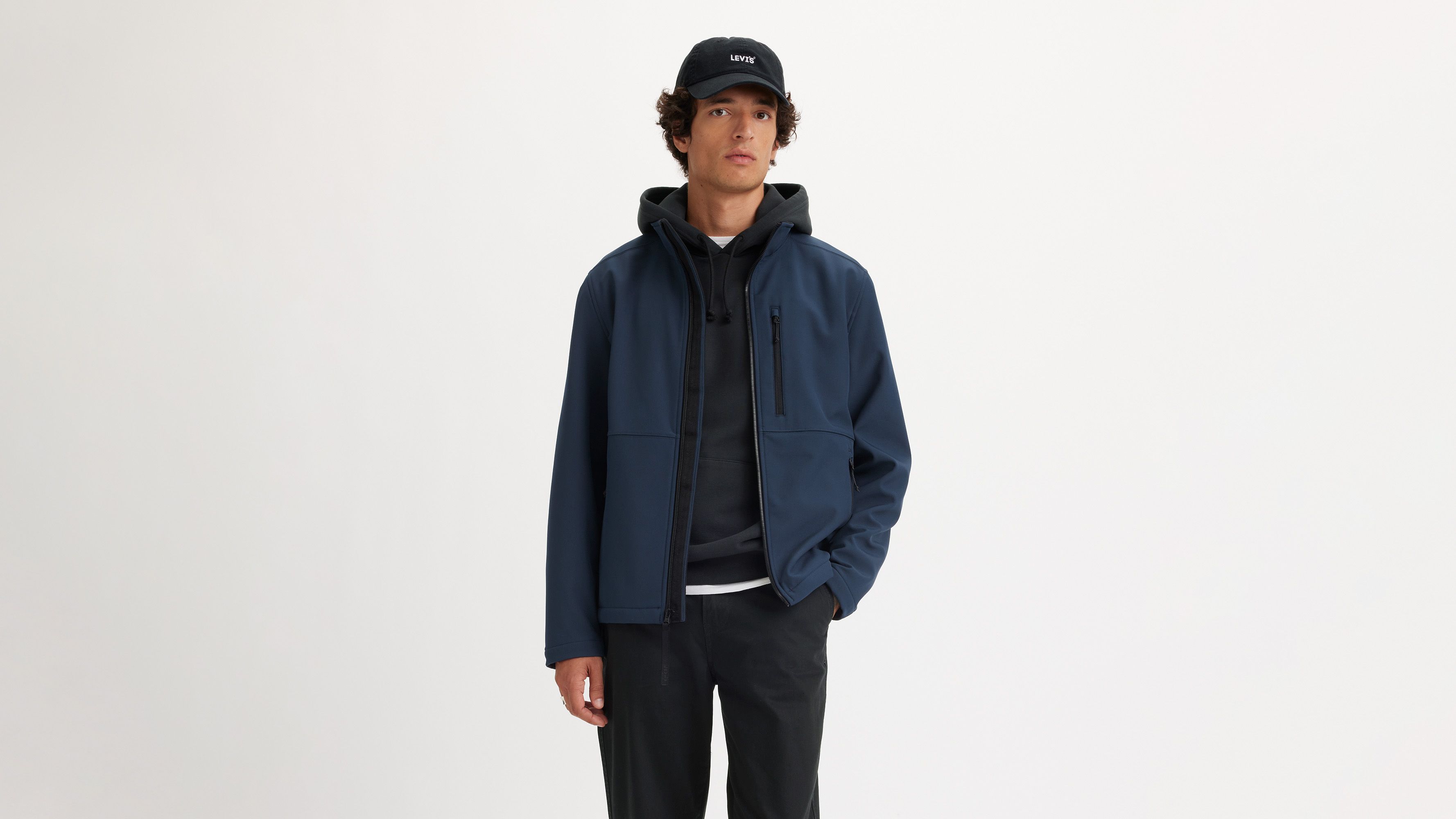 Soft Shell Stand Collar Jacket Blue Levi's® US