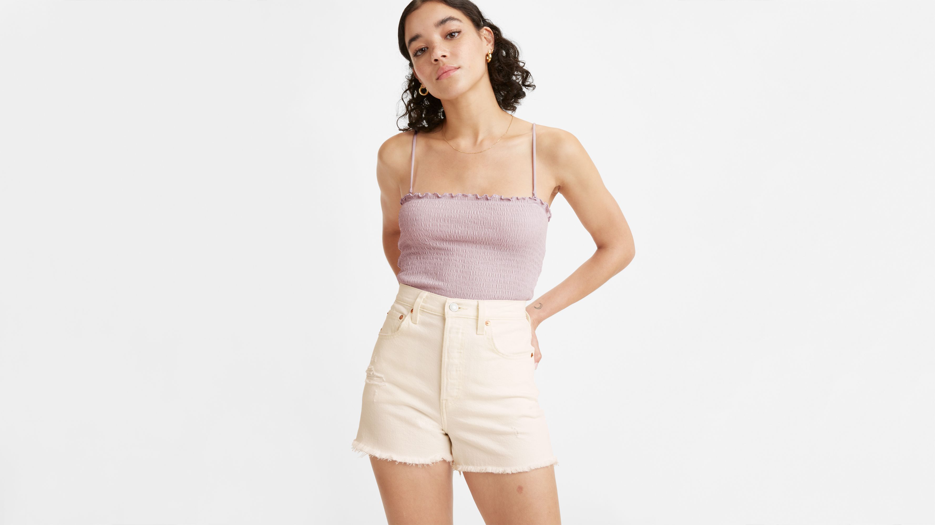 Ribcage Women's Shorts White Levi's® US