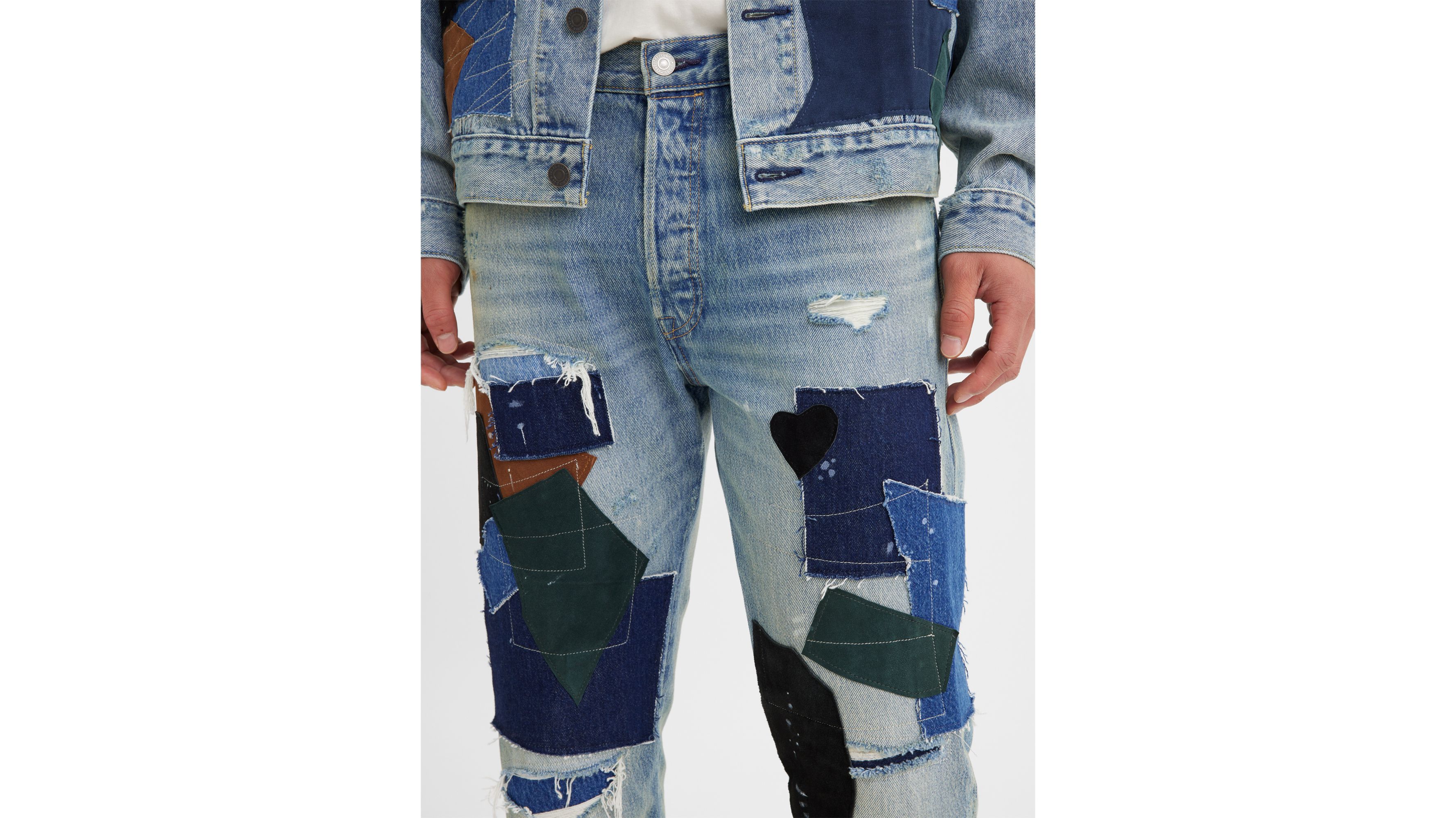 501® '93 Straight Fit Patchwork Men's Jeans Medium Wash Levi's® US