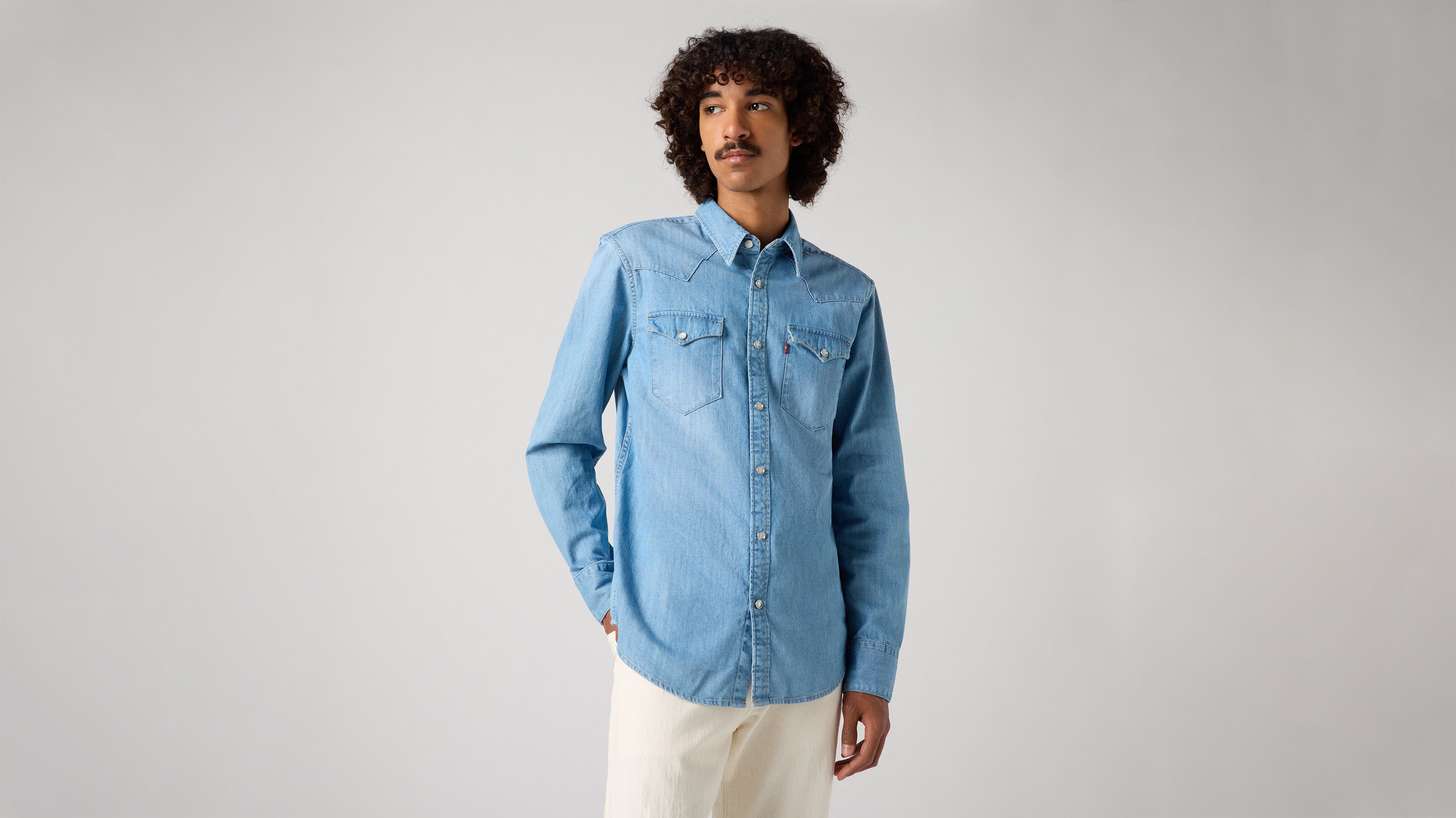 Barstow Standard Fit Westernhemd Blau Levi's® DE
