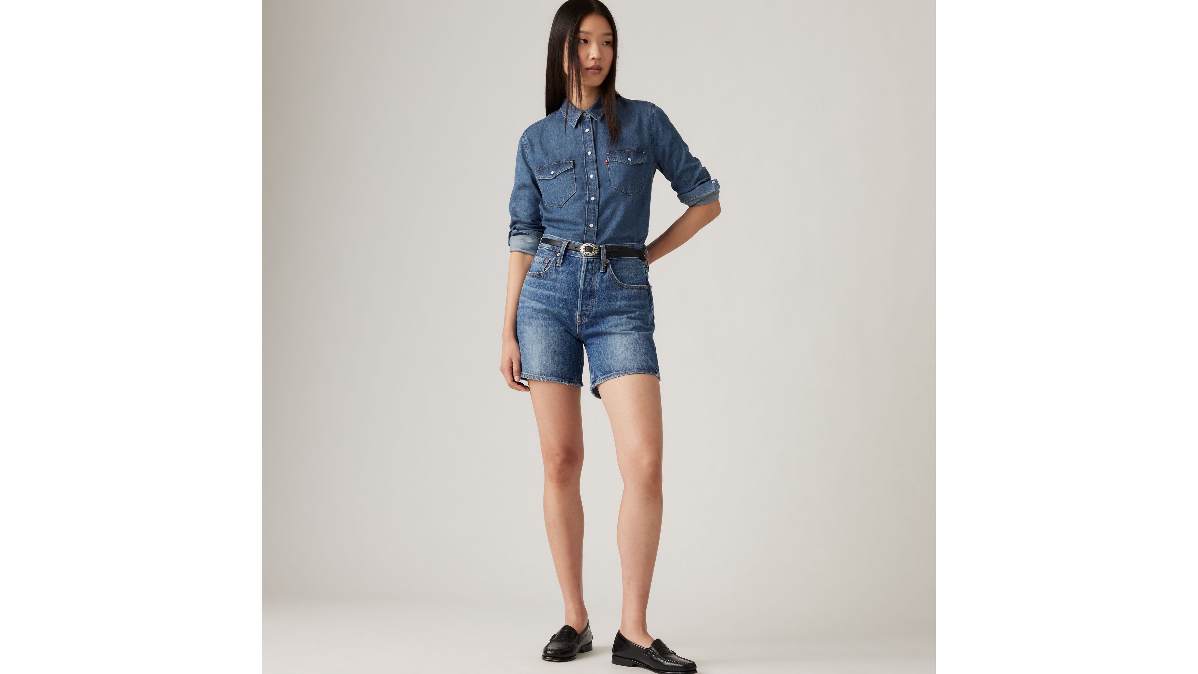 501® Mid Thigh Women's Shorts Blue Levi's® US
