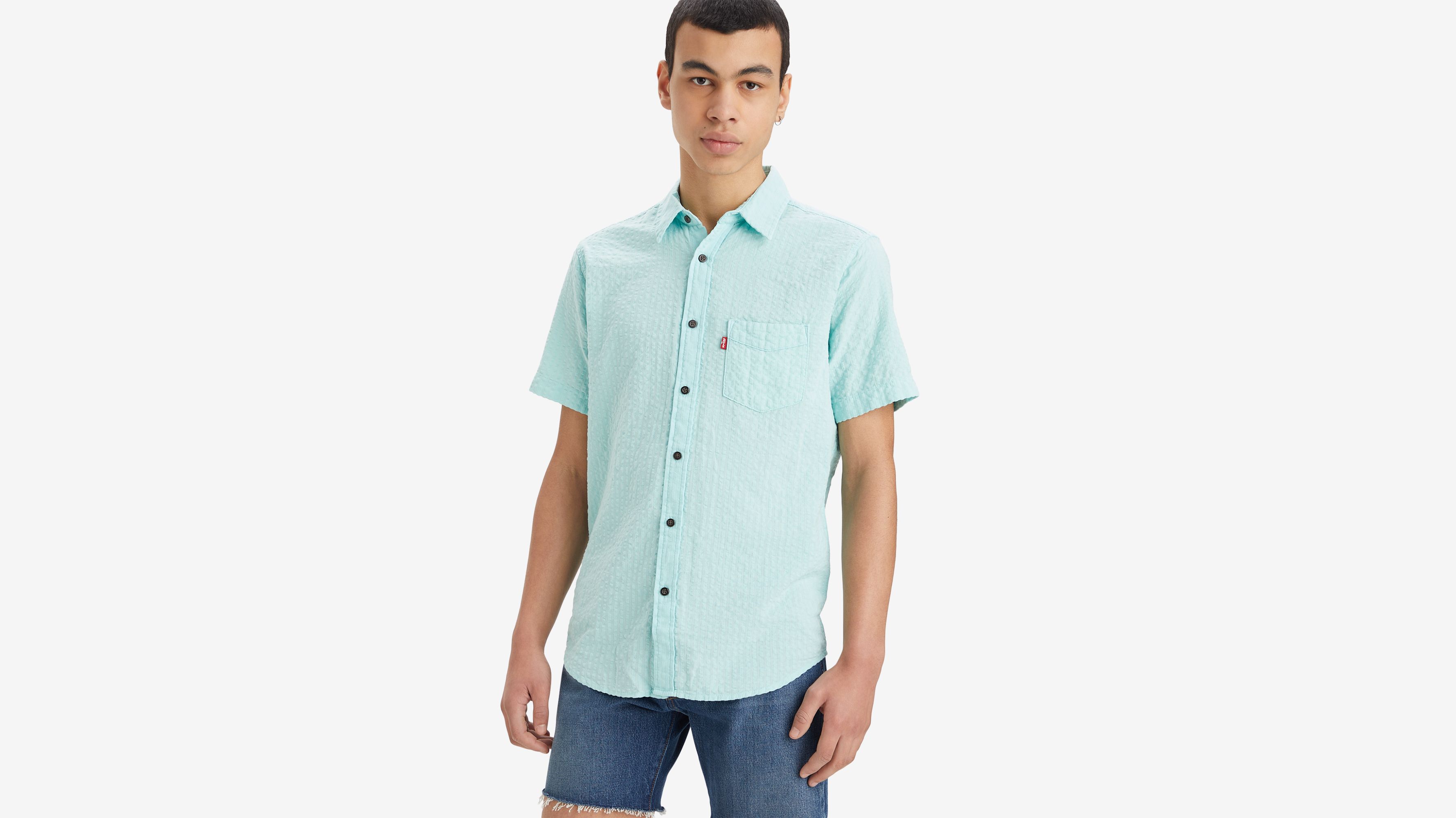 Short Sleeve Sunset 1 Pocket Standard Shirt Blue Levi's® AL