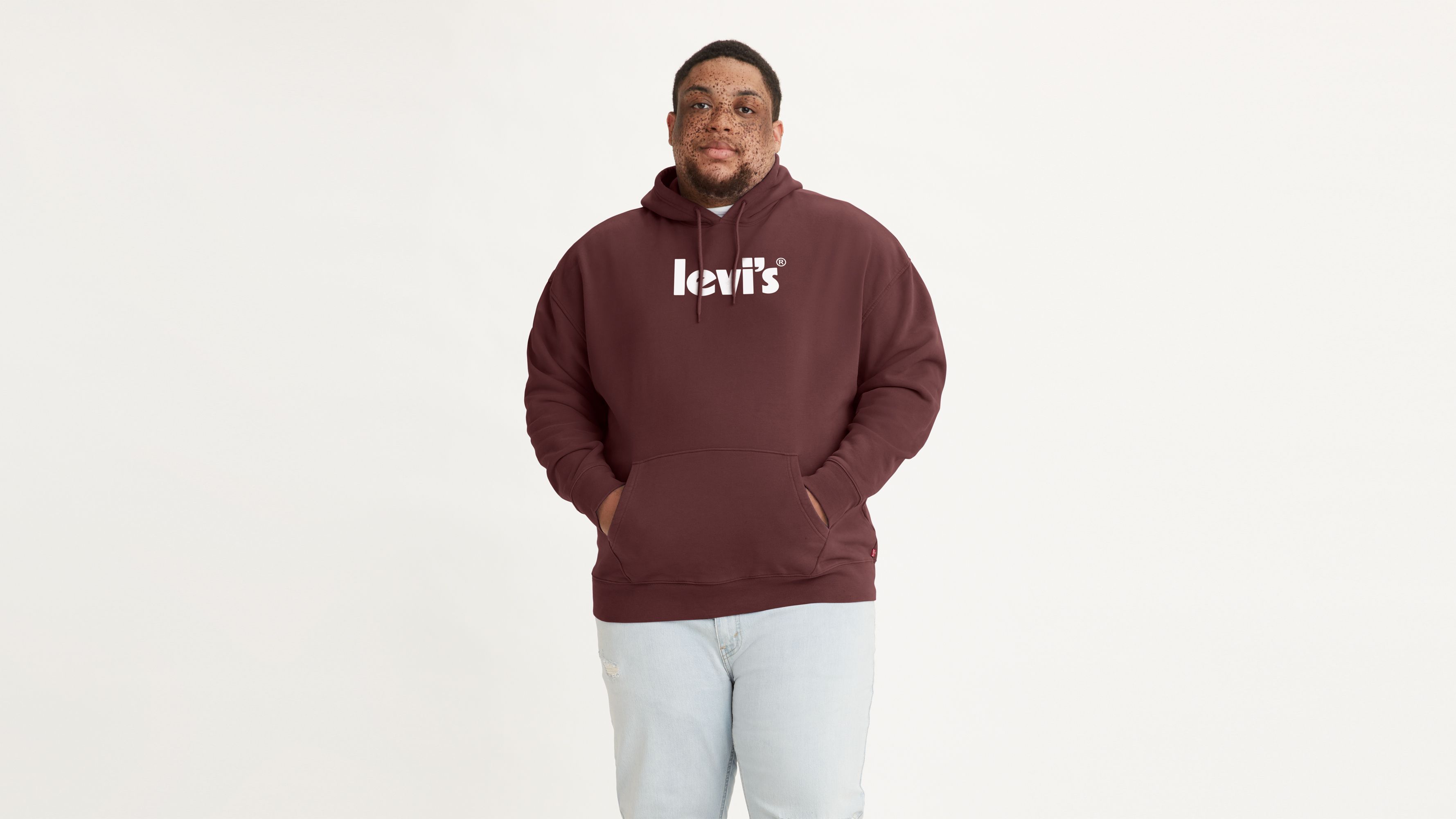 Relaxed Graphic Pullover Hoodie (big & Tall) Red Levi's® BE