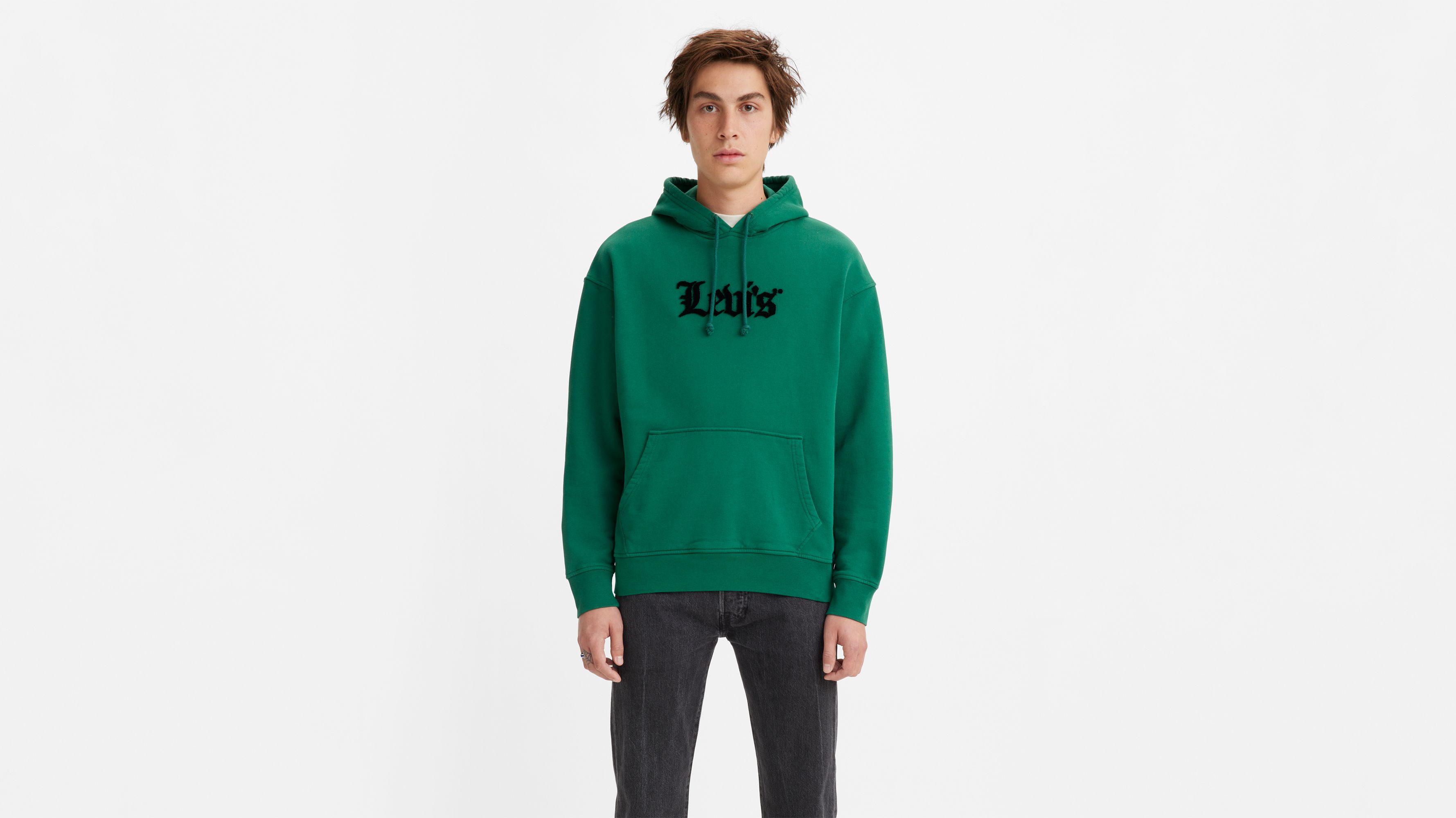 Relaxed Graphic Hoodie (big & Tall) Green Levi's® HR