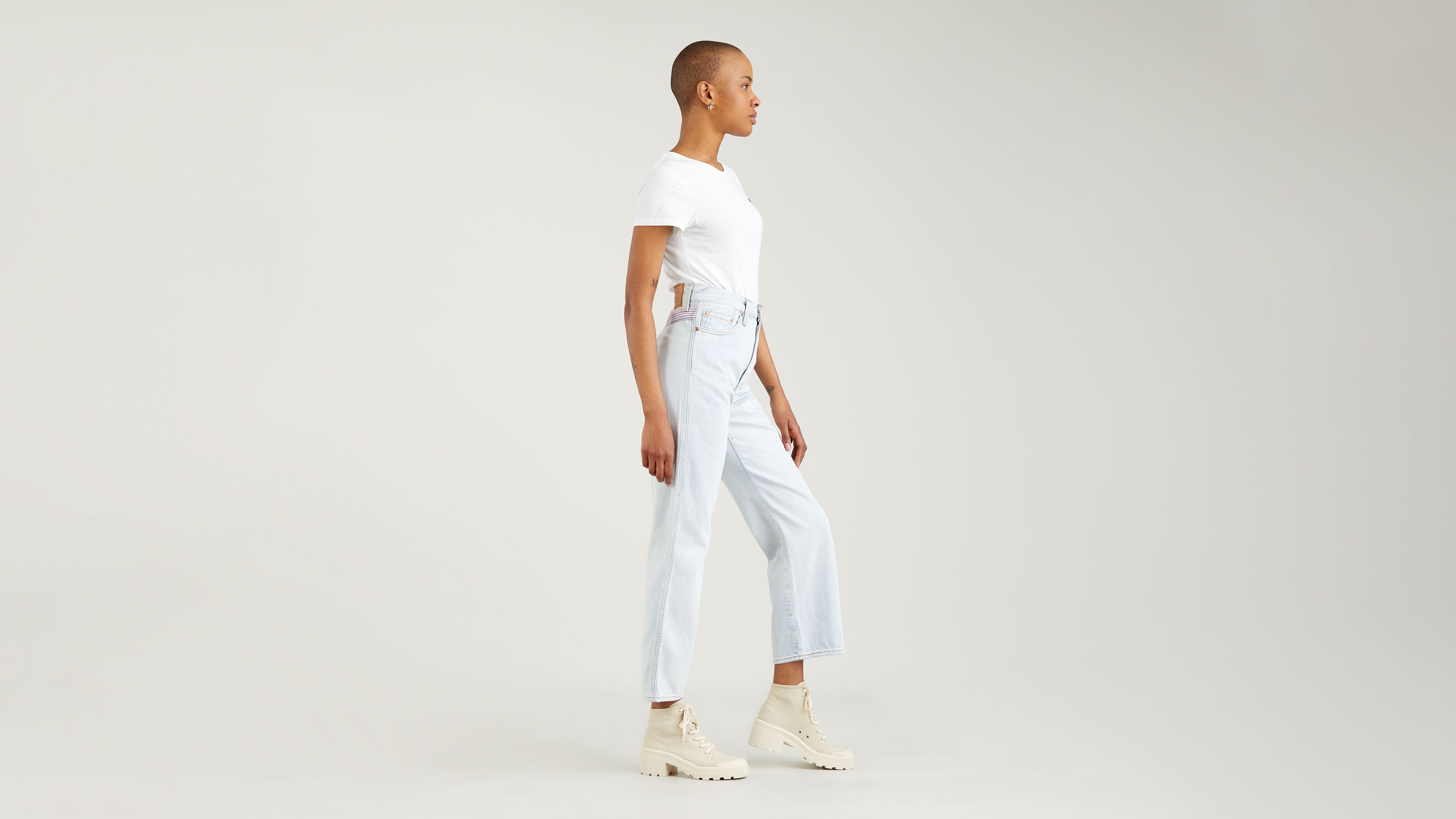 Ribcage Straight Ankle Rainbow Jeans Blau Levi's® DE