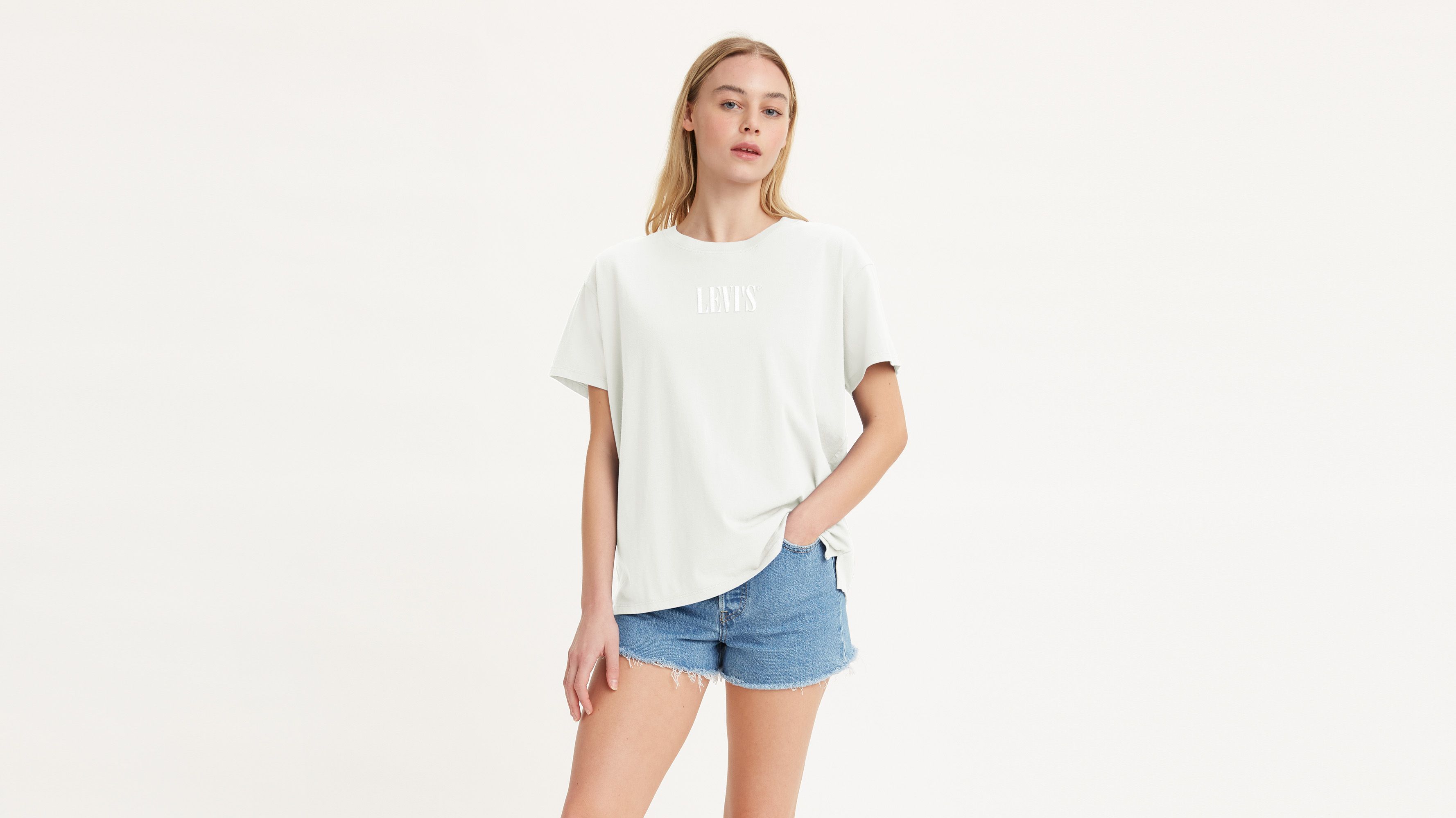 Graphic Boyfriend Tee White Levi's® BE