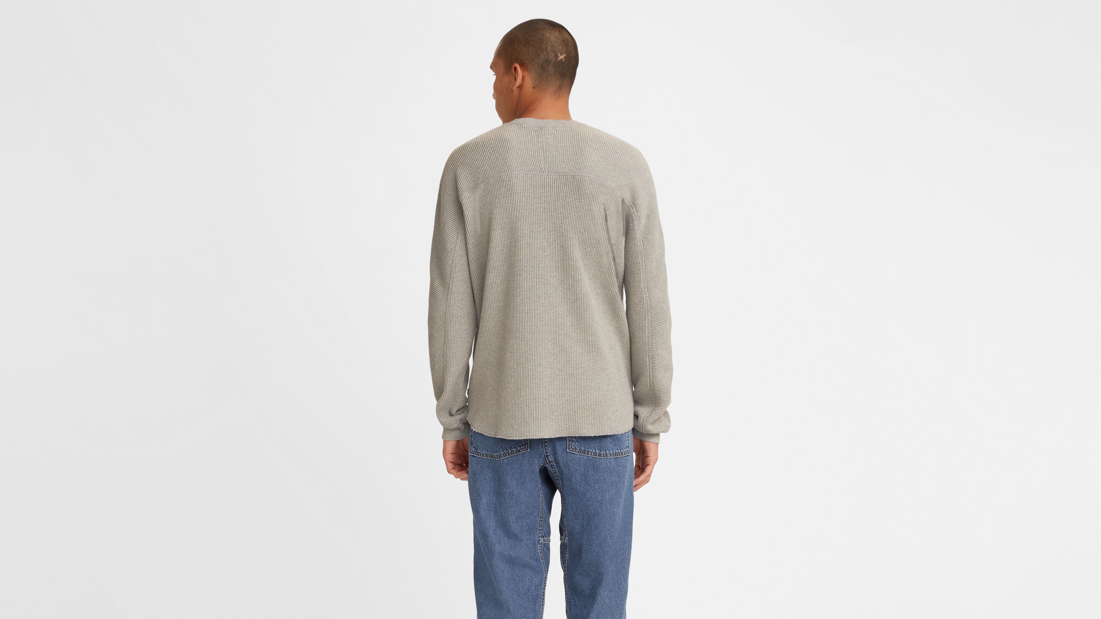 Long Sleeve Relaxed Fit Thermal Shirt Grey Levi's® US
