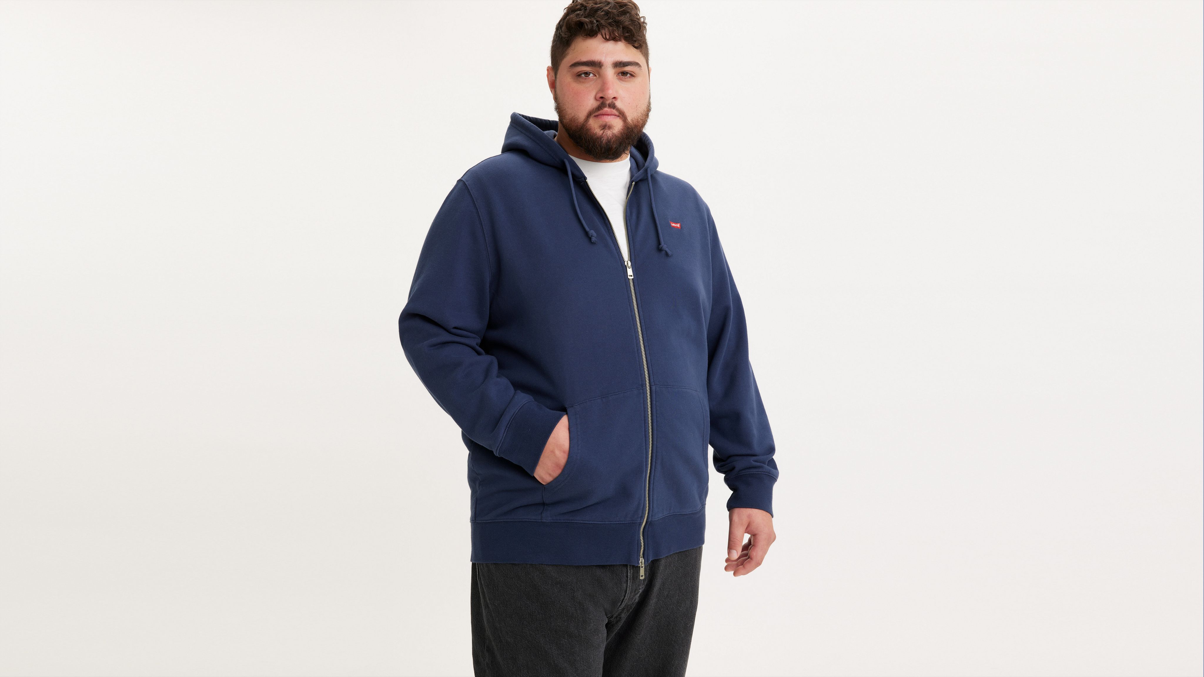 New Original Zipup Hoodie (big & Tall) Blue Levi's® HU