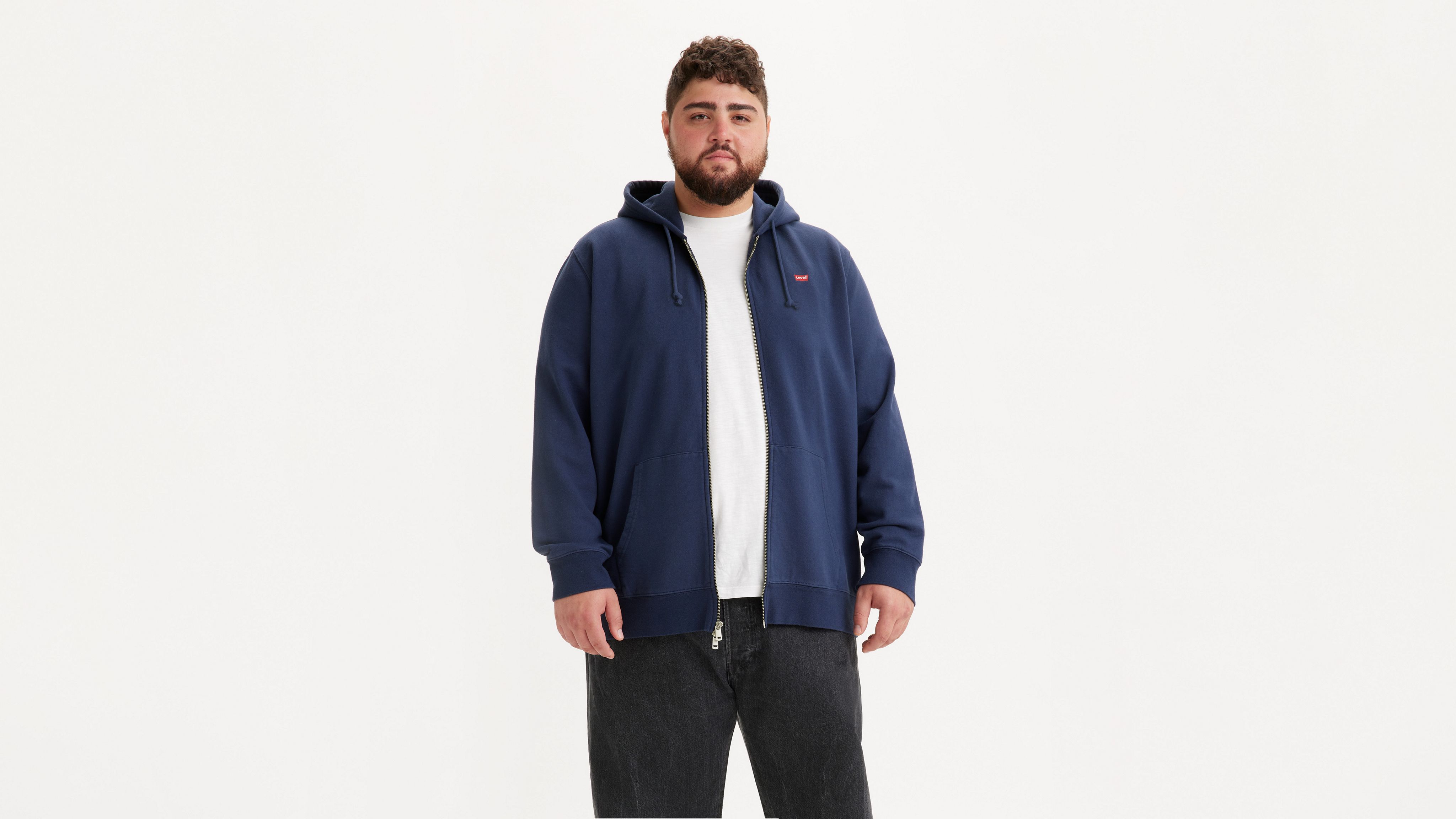 New Original Zipup Hoodie (big & Tall) Blue Levi's® AD