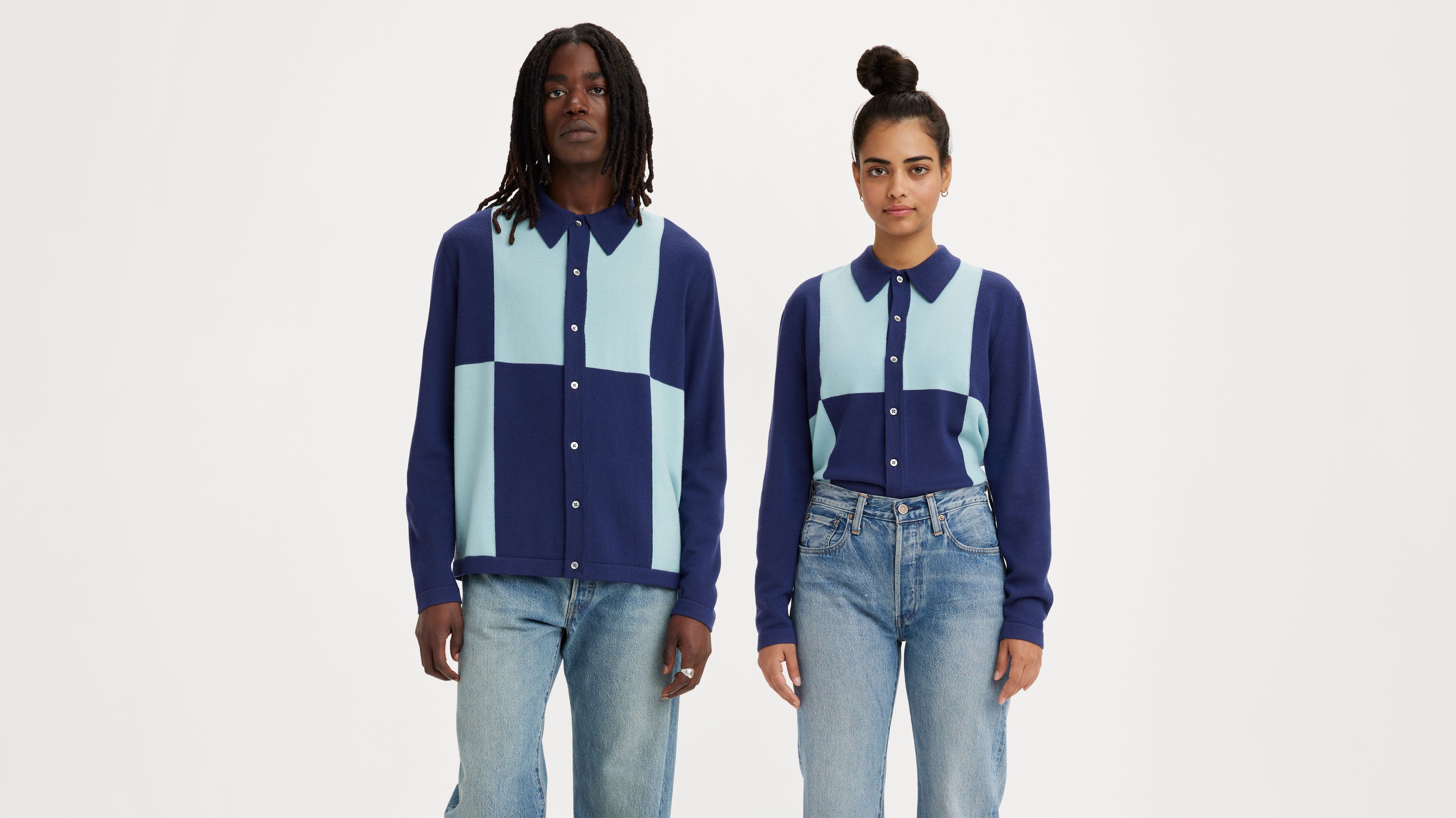 Long Sleeve Knit Shirt Blue Levi's® US