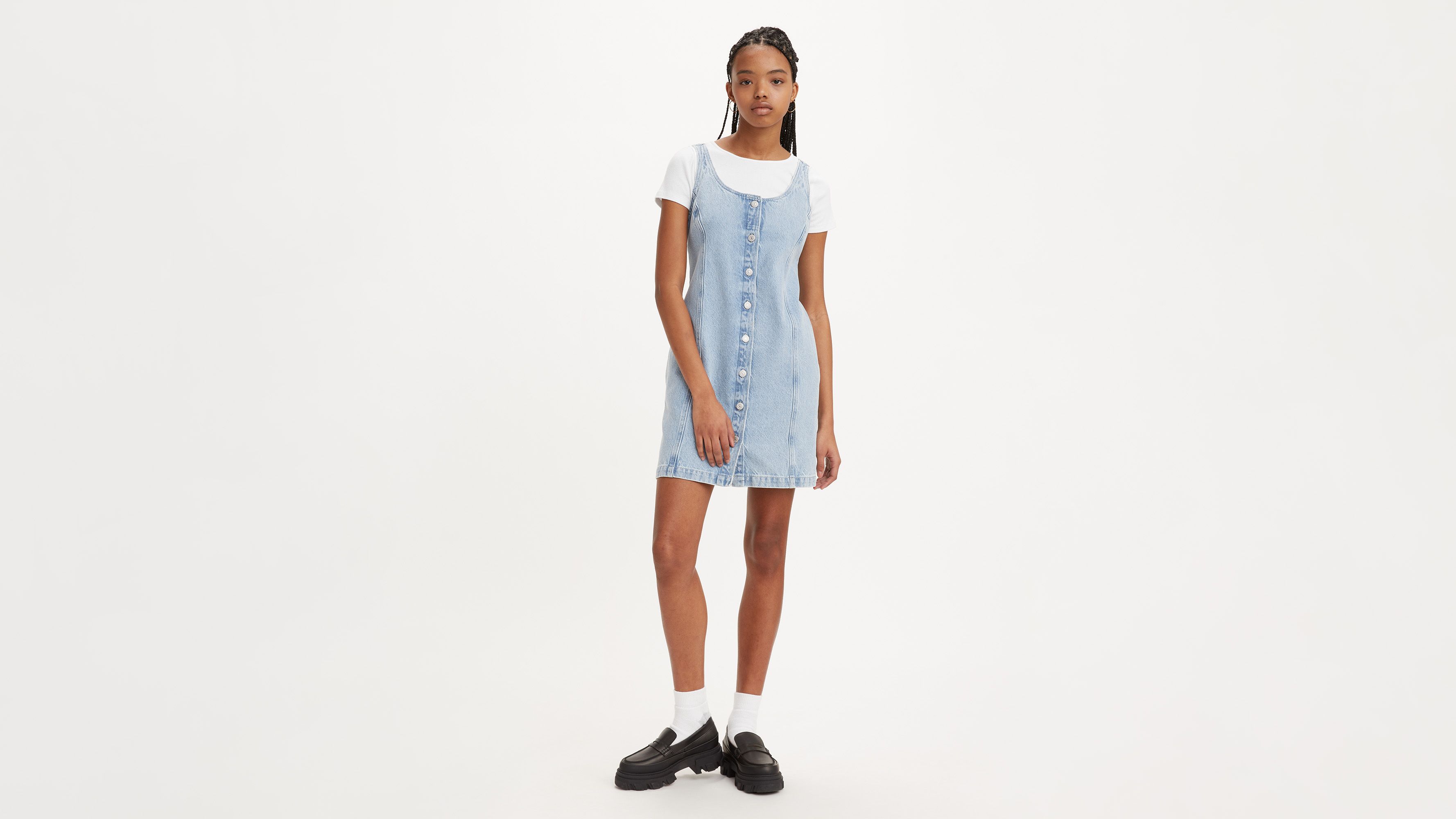 Tuli Denim Mini Dress Light Wash Levi's® CA