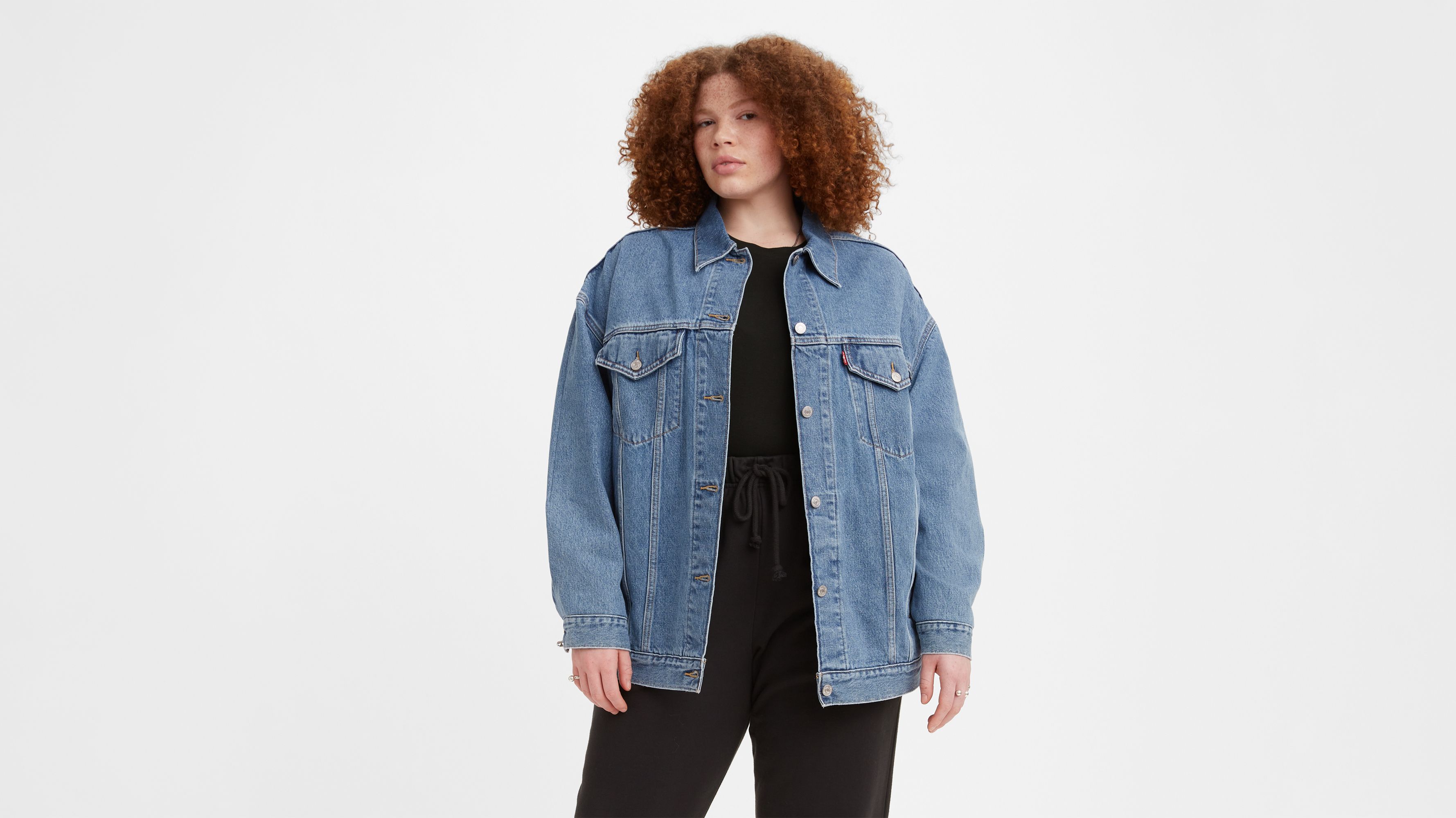 Baggy Trucker Jacket (plus Size) Light Wash Levi's® US