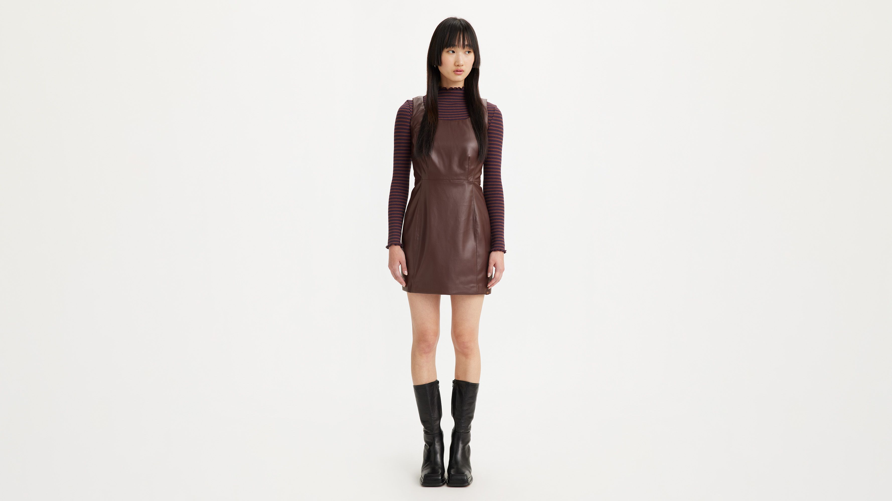 Penny Faux Leather Dress Brown Levi's® US