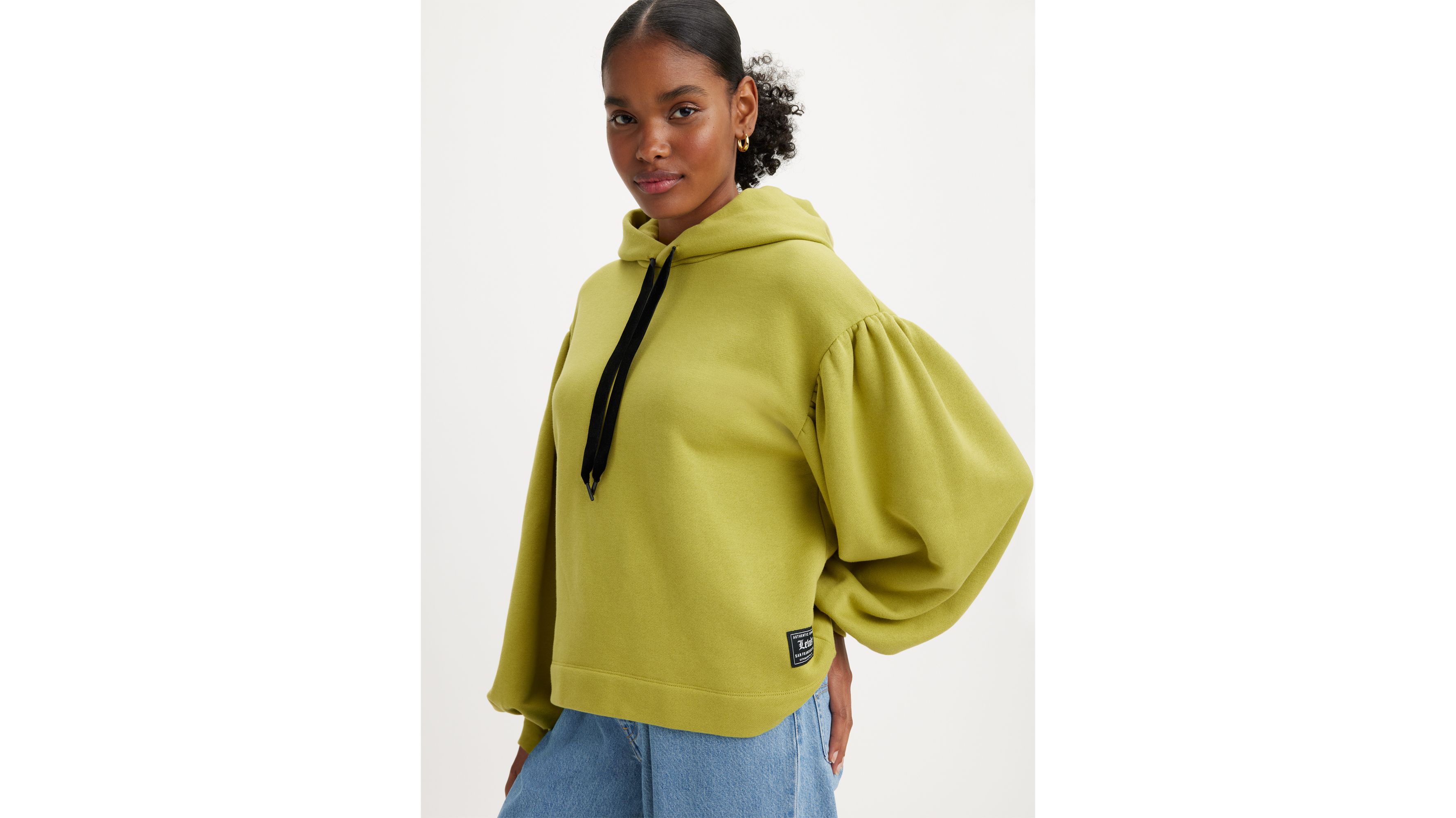 Akane Ruched Hoodie Sweatshirt Green Levi's® US