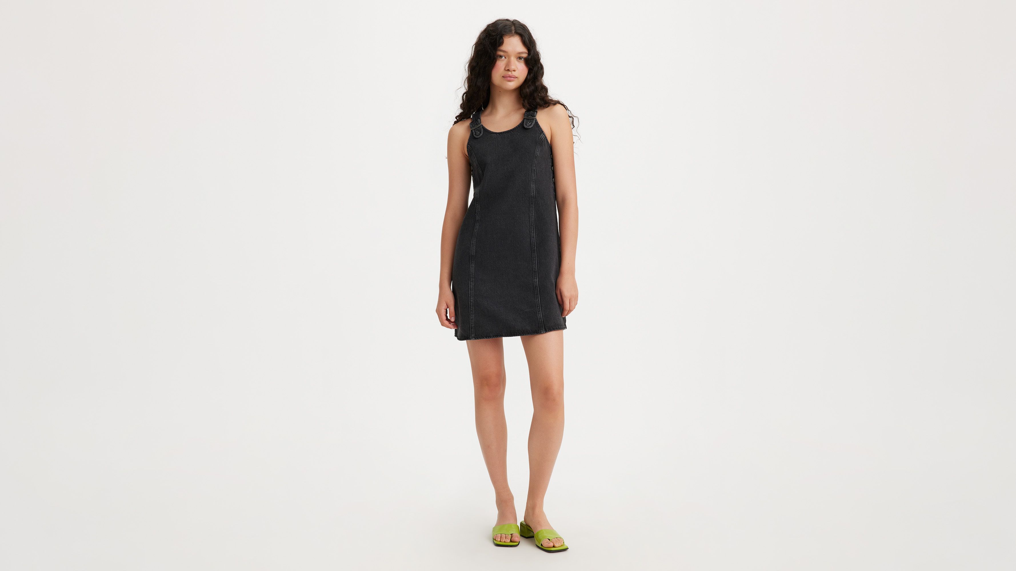 Alyssa Denim Jumper Dress Black Levi's® US