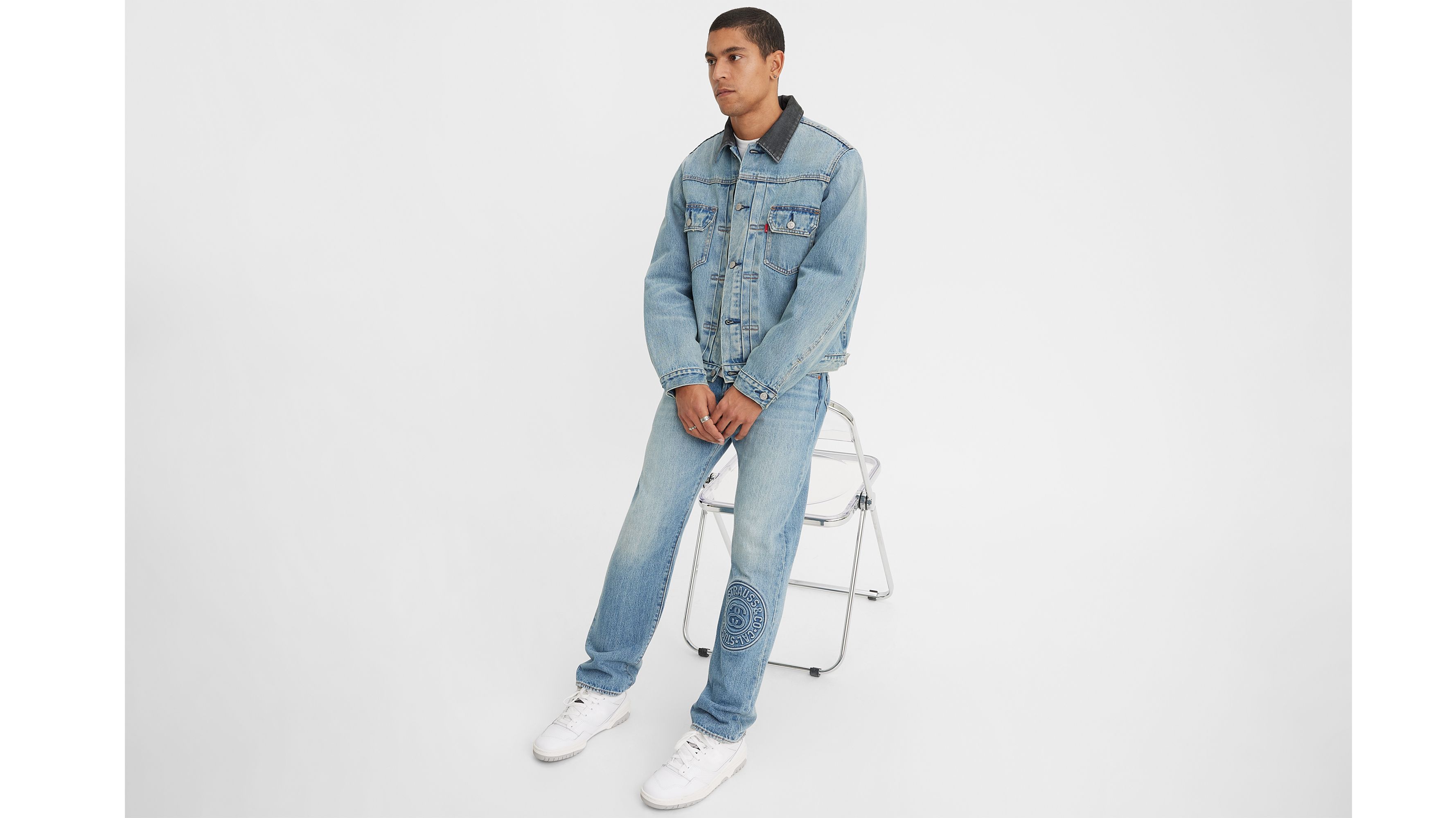 Stüssy & Levi’s® Embossed 501® Jeans - Medium Wash | Levi's® US