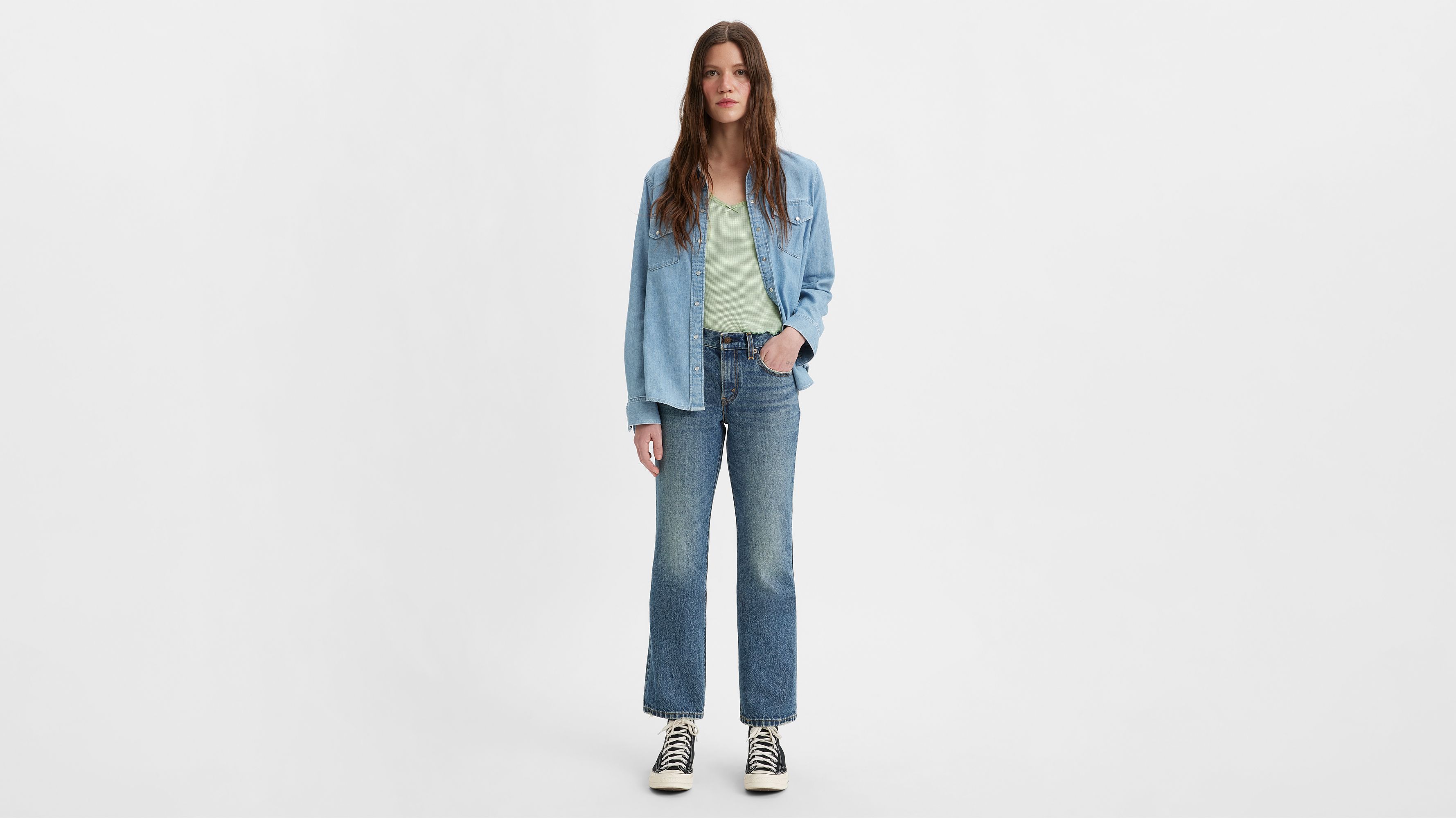 Middy Ankle Bootcut Women's Jeans Dark Wash Levi's® CA