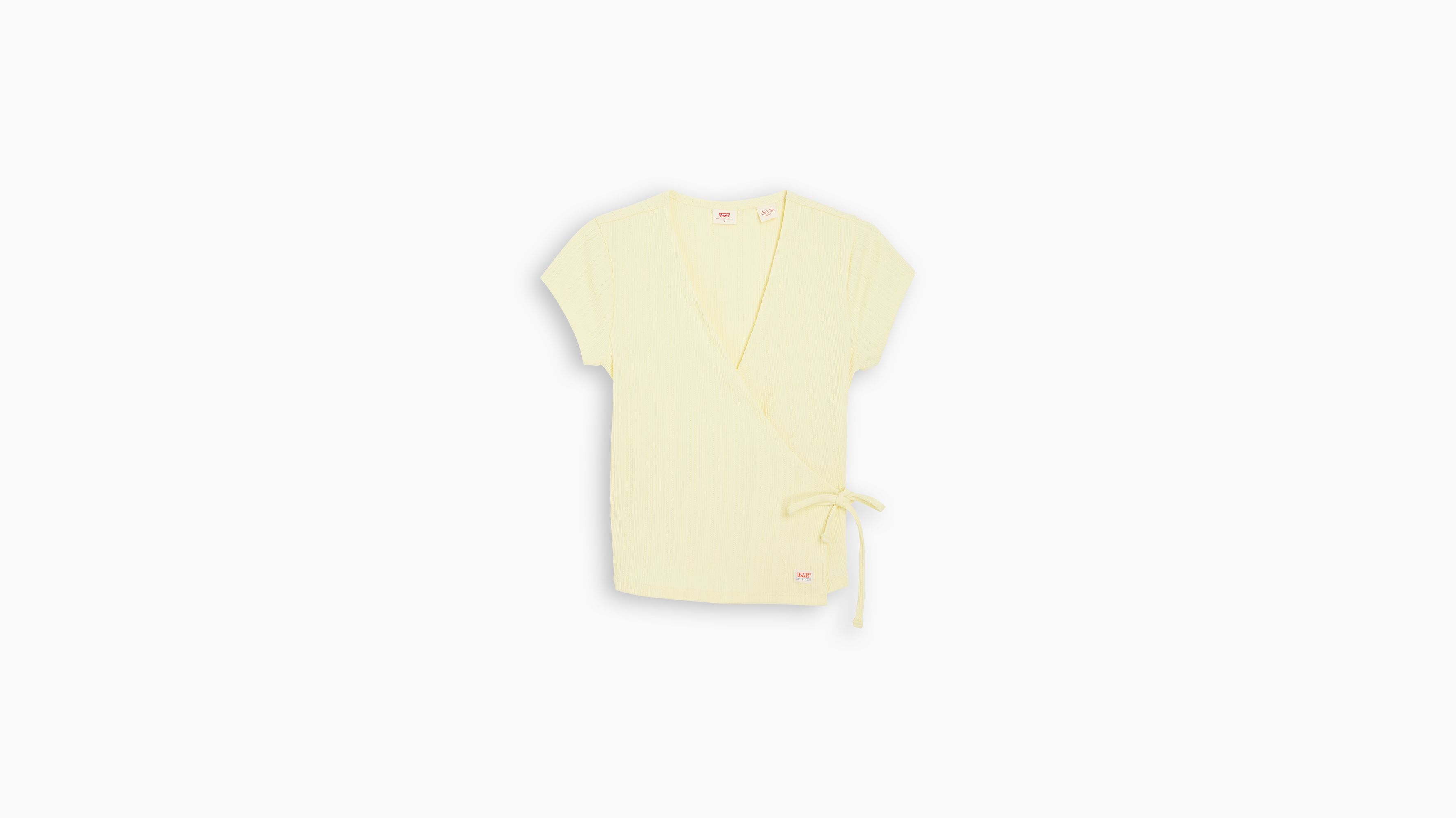 Dry Goods Pointelle Wrap Top Yellow Levi's® US