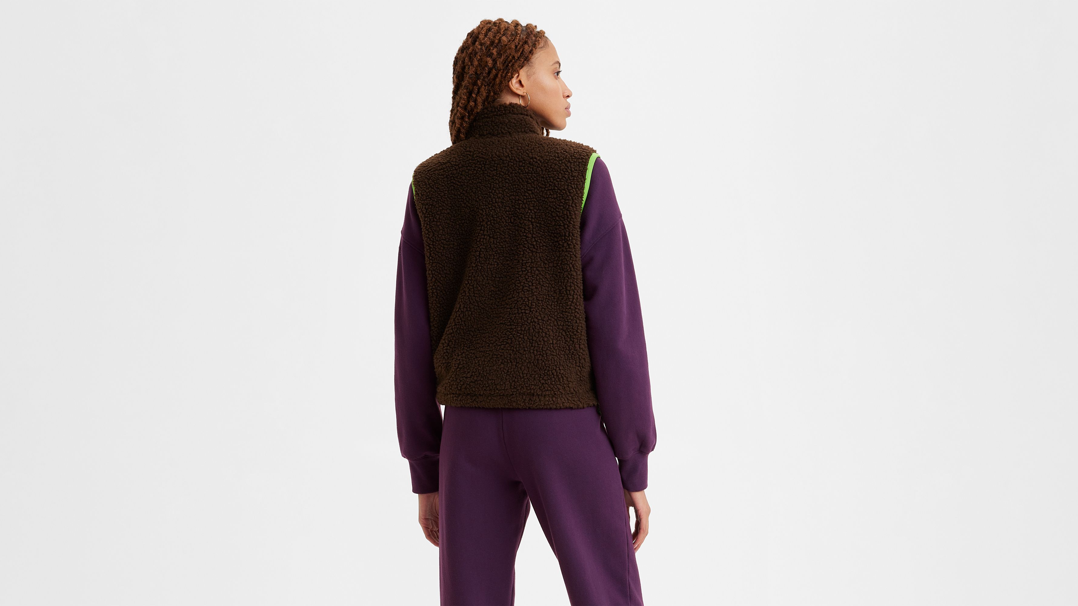 Super Fluff Sherpa Vest Brown Levi's® US