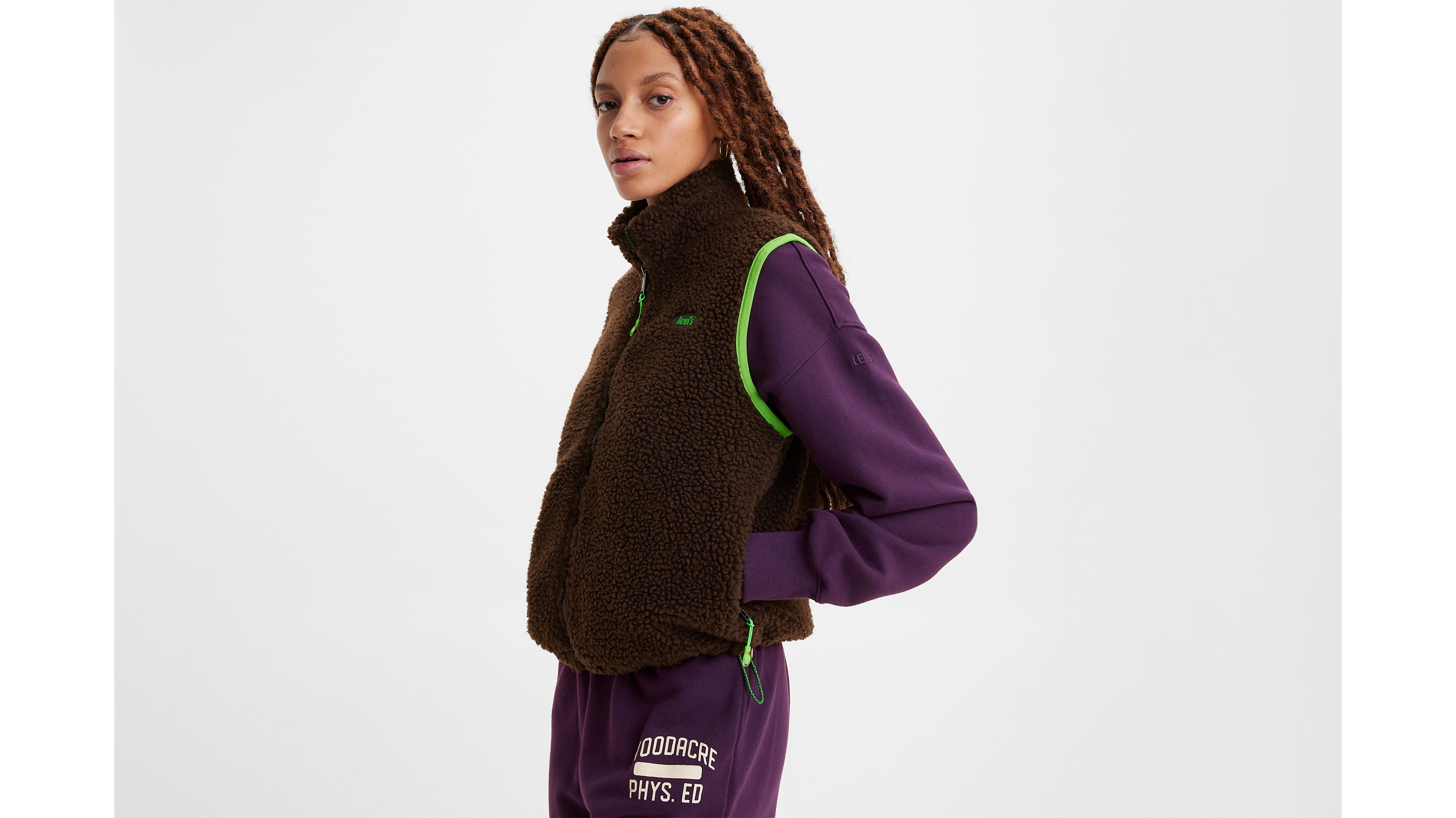 Super Fluff Sherpa Vest Brown Levi's® US