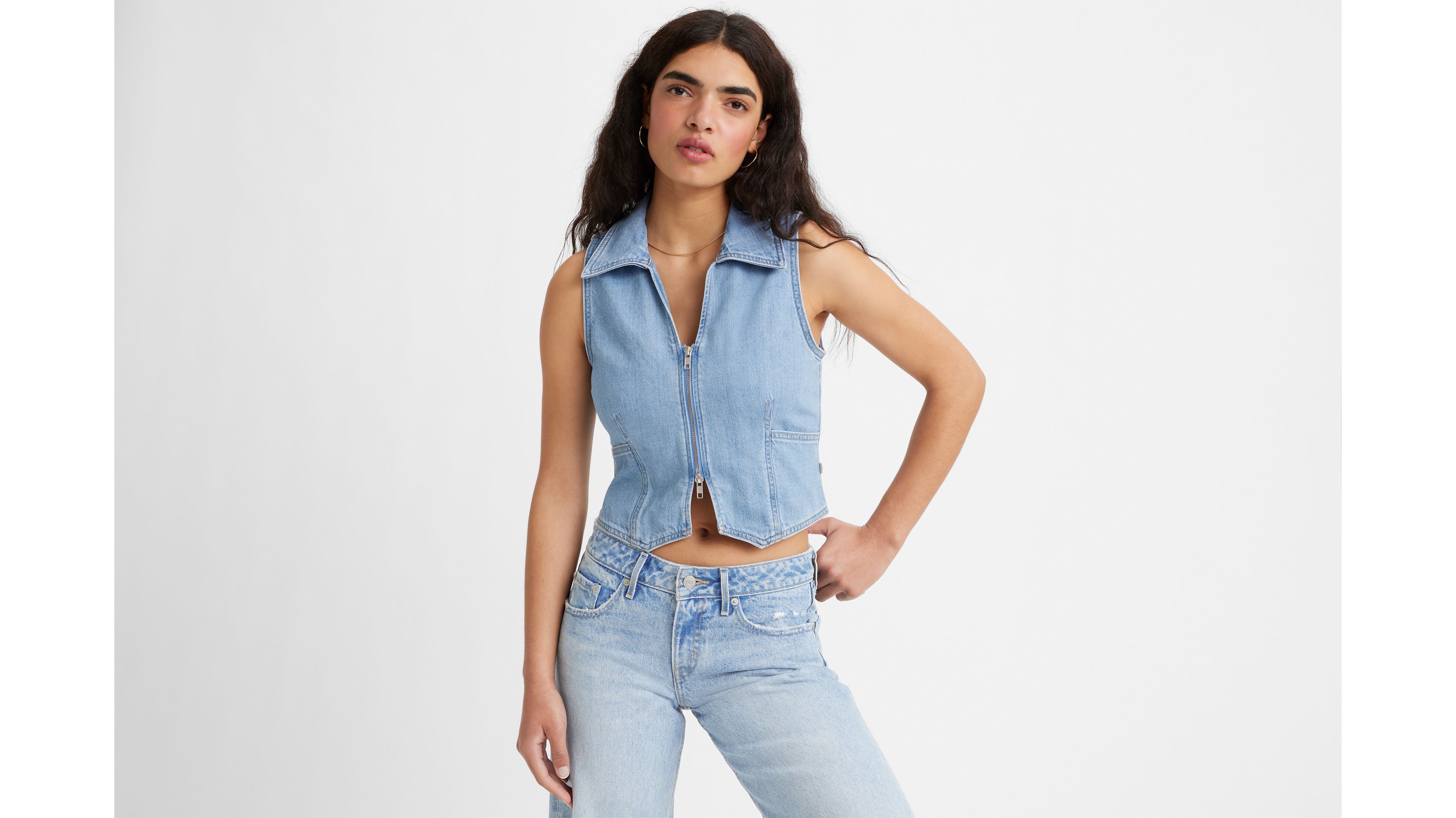 Lilou Denim Vest - Medium Wash | Levi&rsquo;s® US