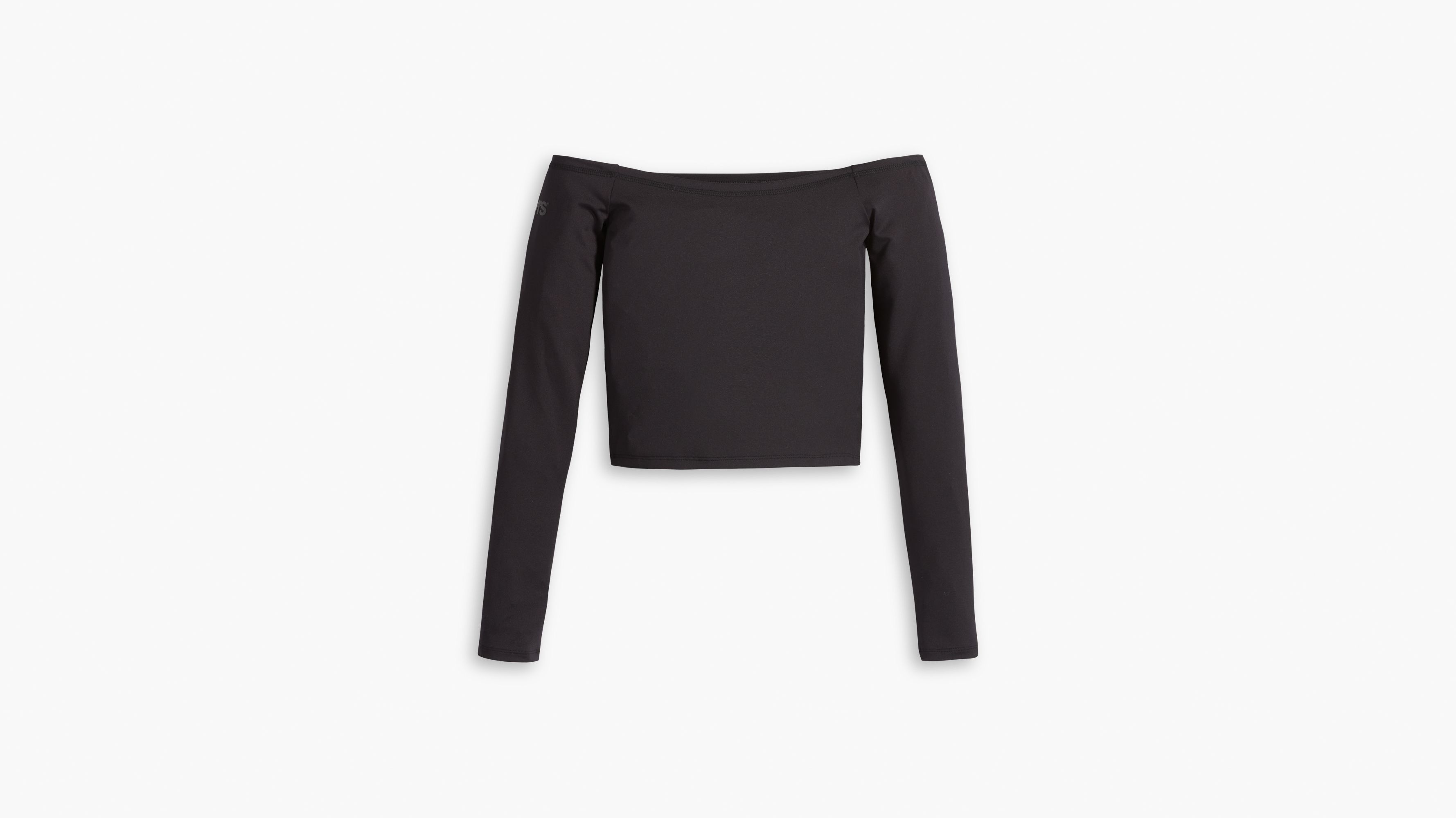 Lexie Long Sleeve Bardot Top Black Levi's® US
