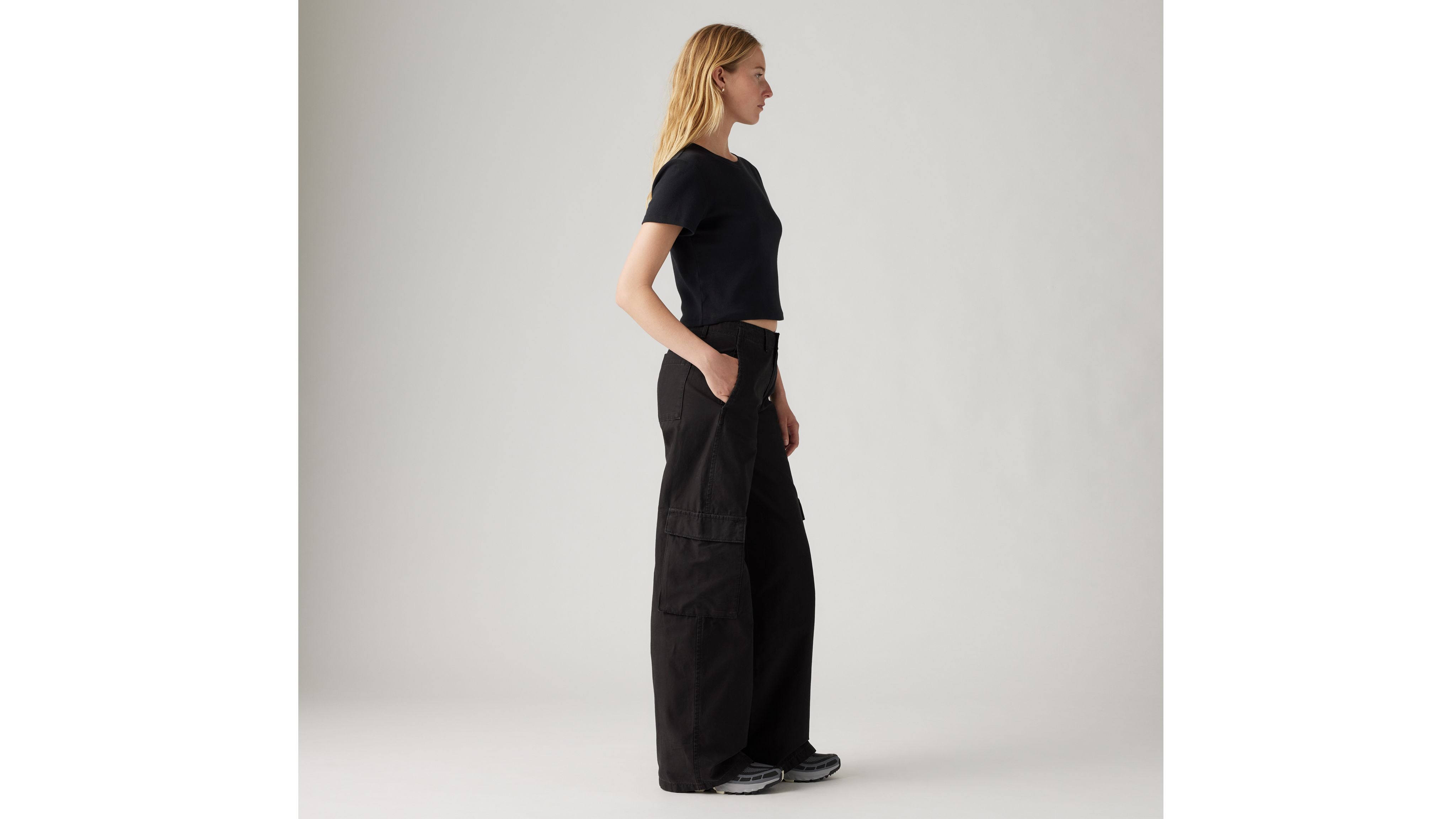 Baggy Cargo Pants Black Levi's® CA