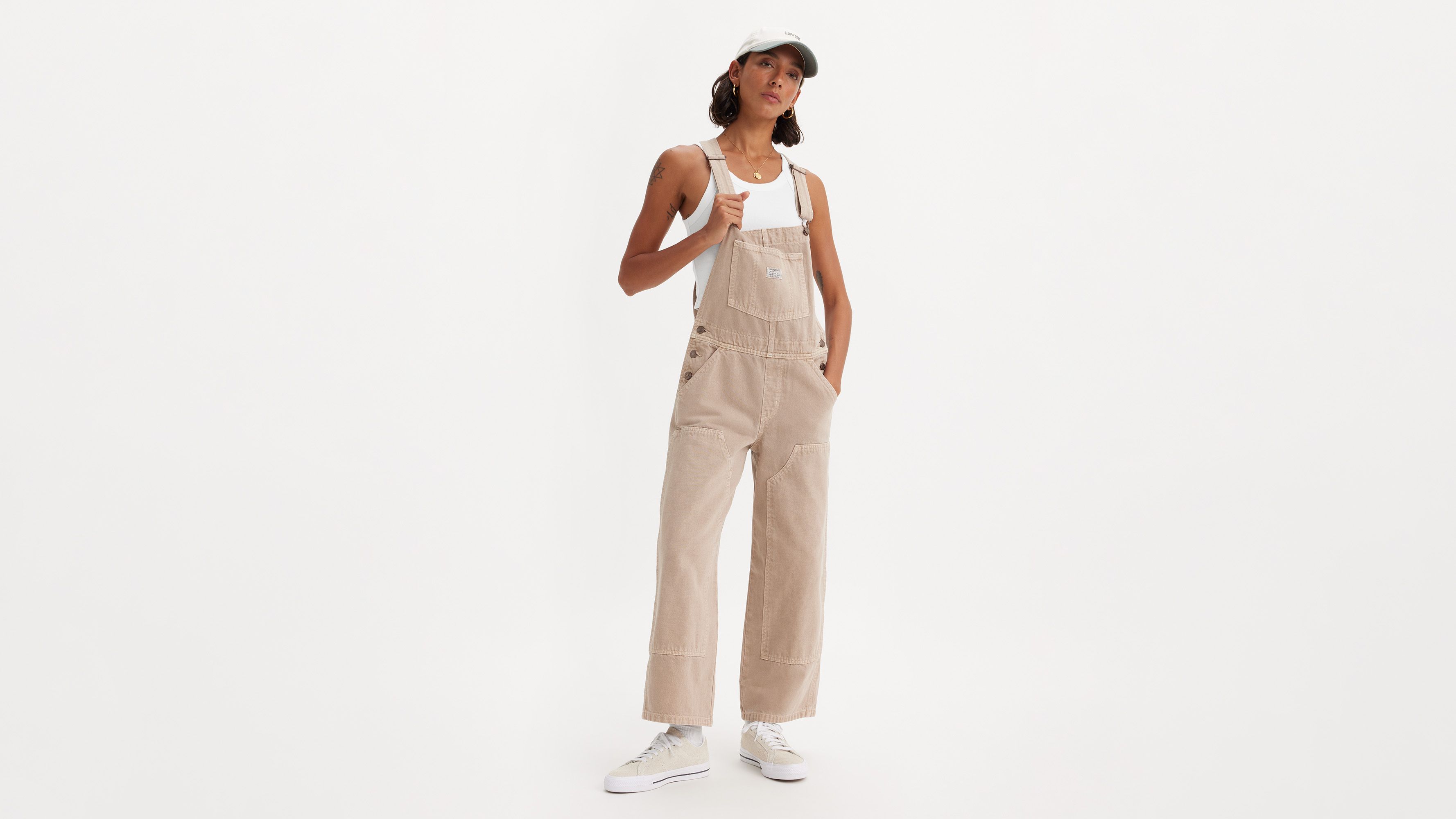 Baggy Highwater Women's Overalls Tan Levi's® US