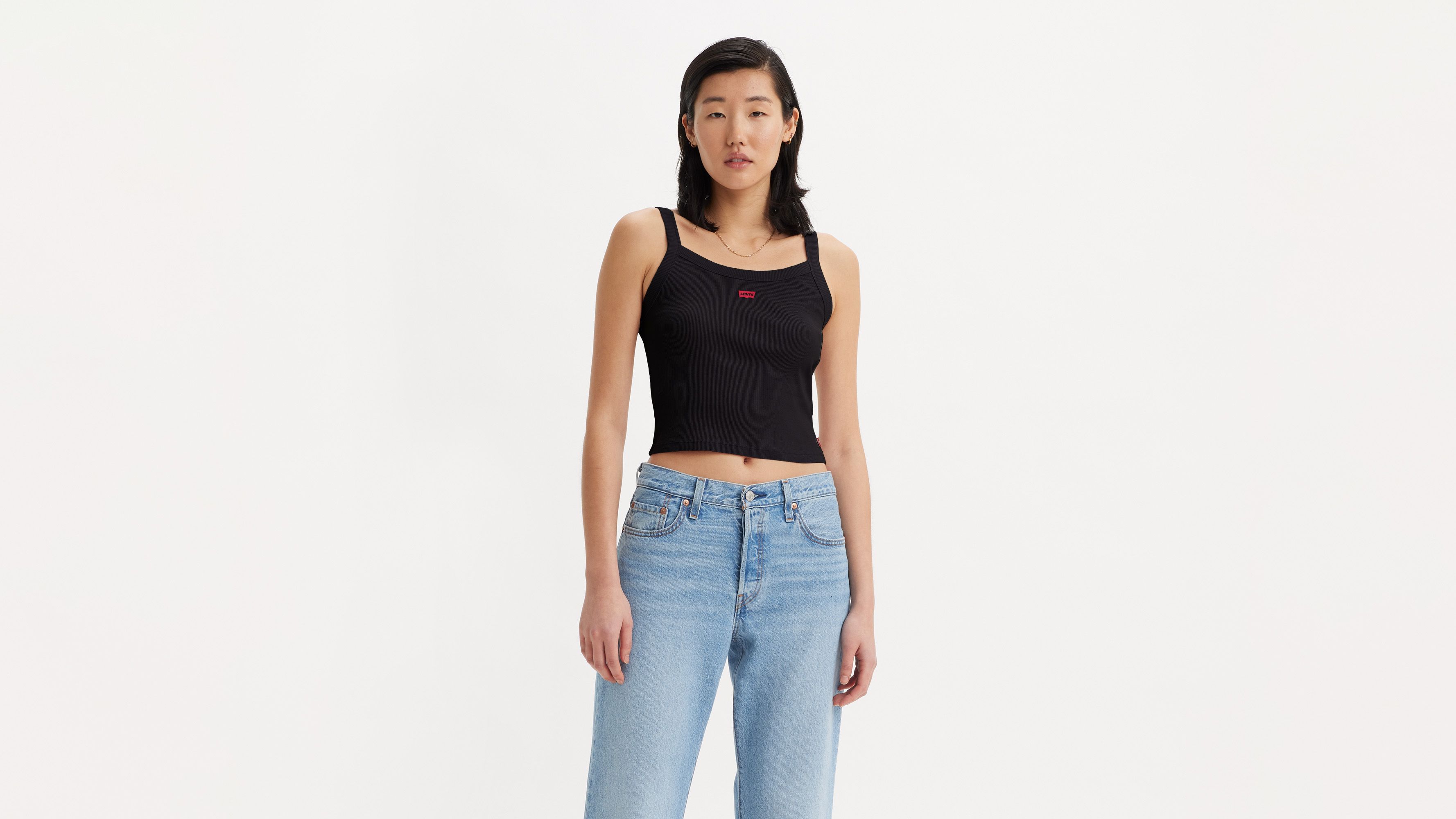 Essential Sporty Rib Tank Top Black Levi's® US