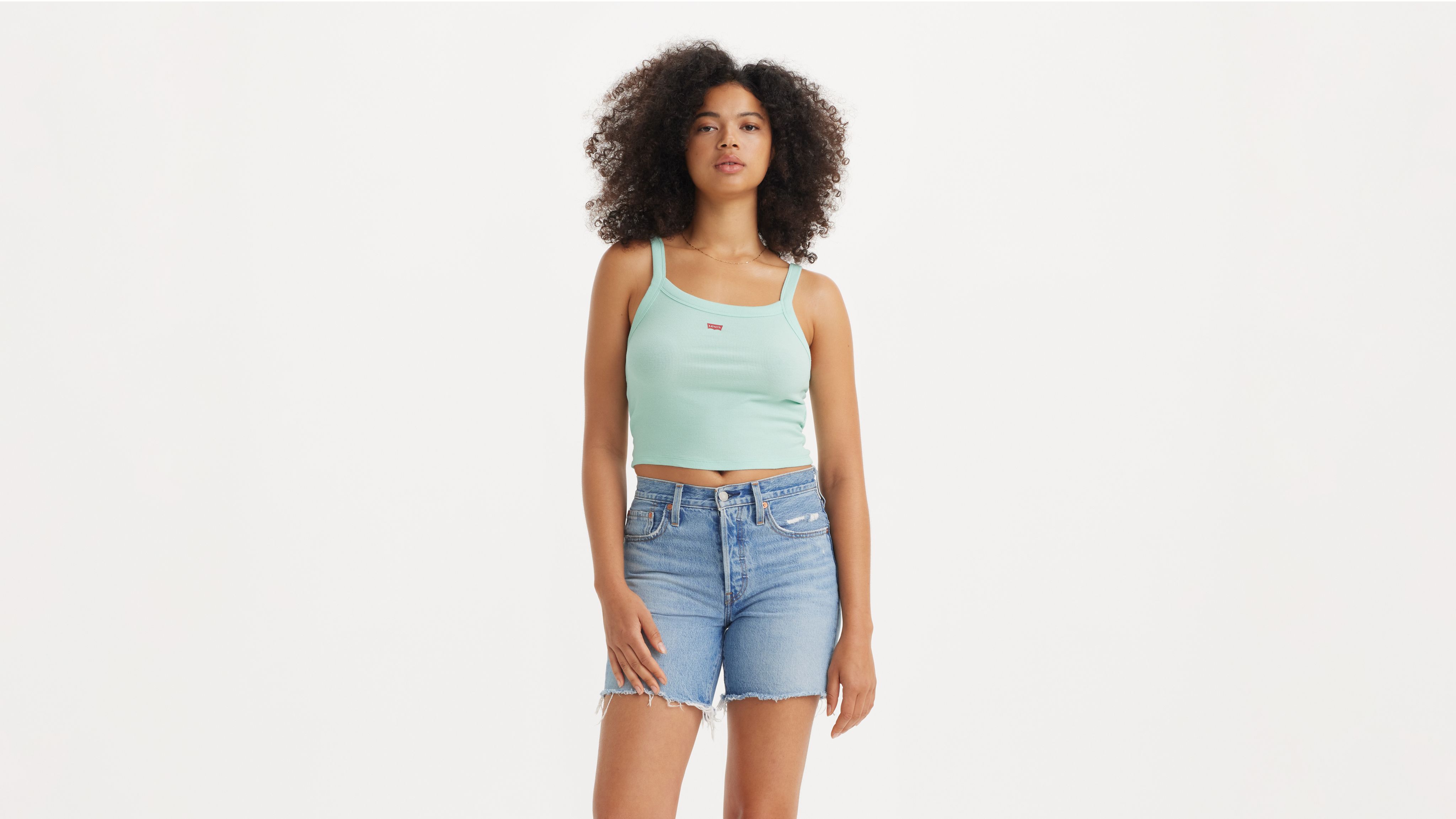 Essential Sporty Rib Tank Top Green Levi's® US