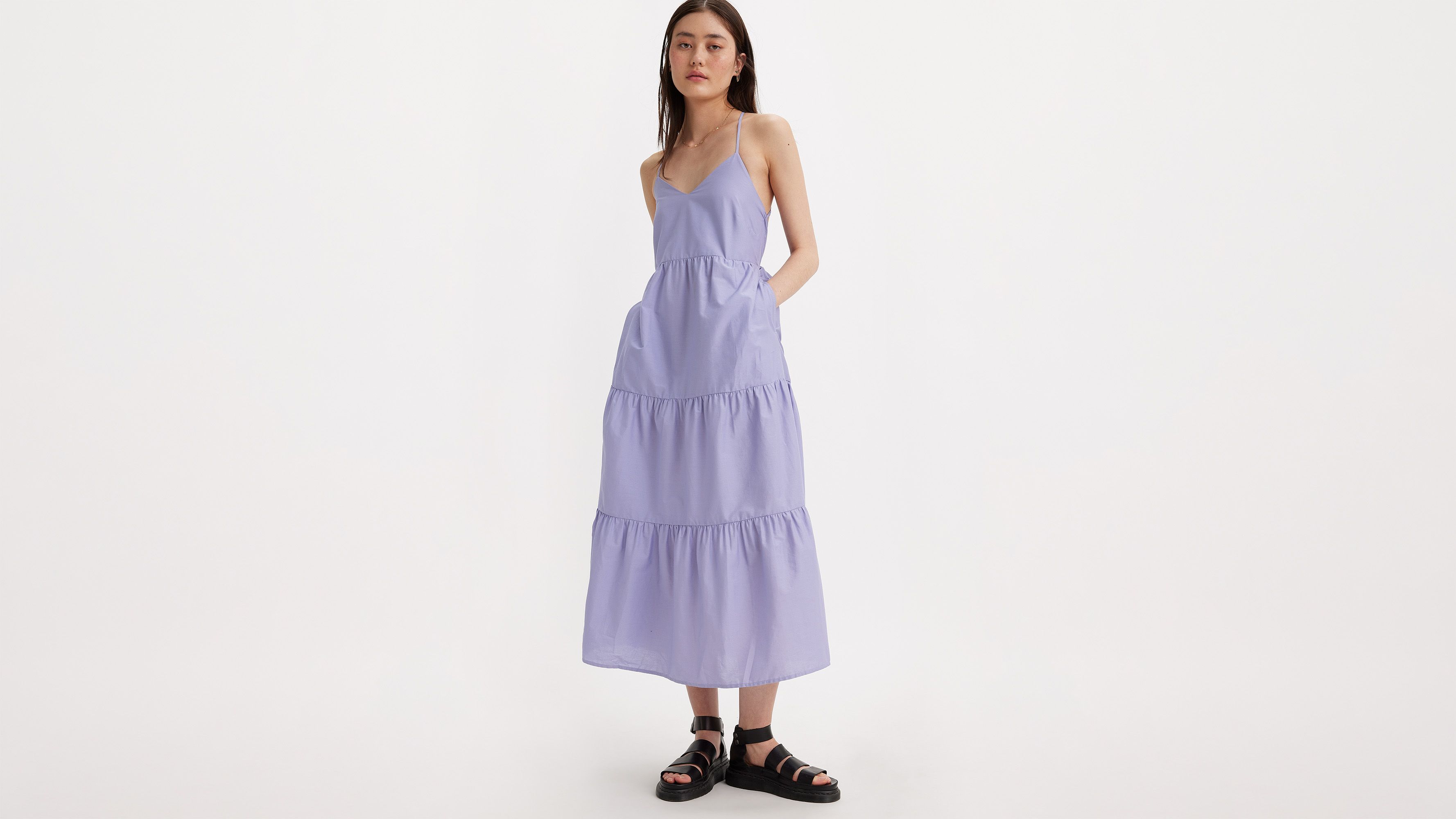 Maxi Slip Dress Purple Levi's® NO