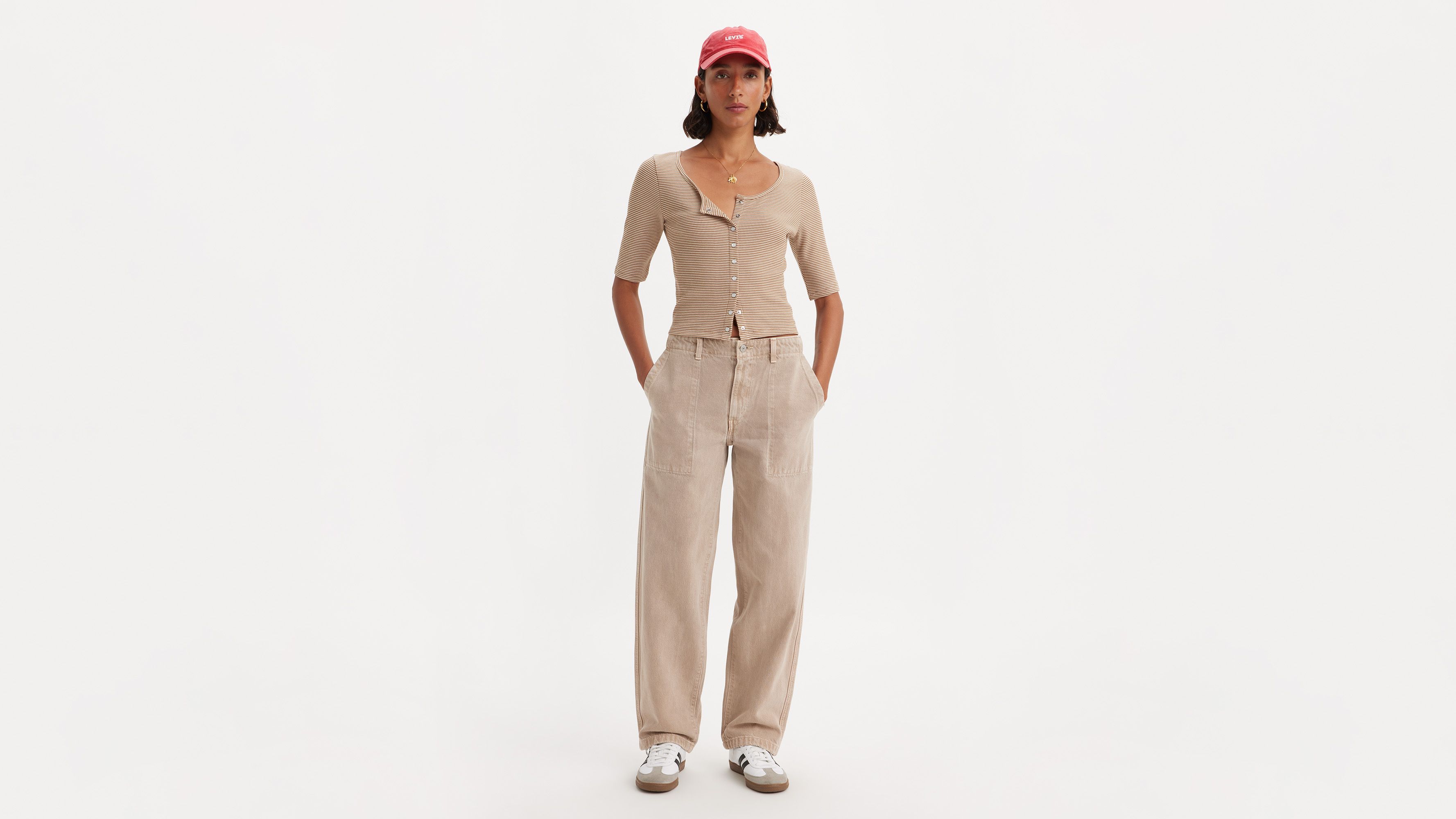 Baggy Dad Utility Women's Pants Tan Levi's® US