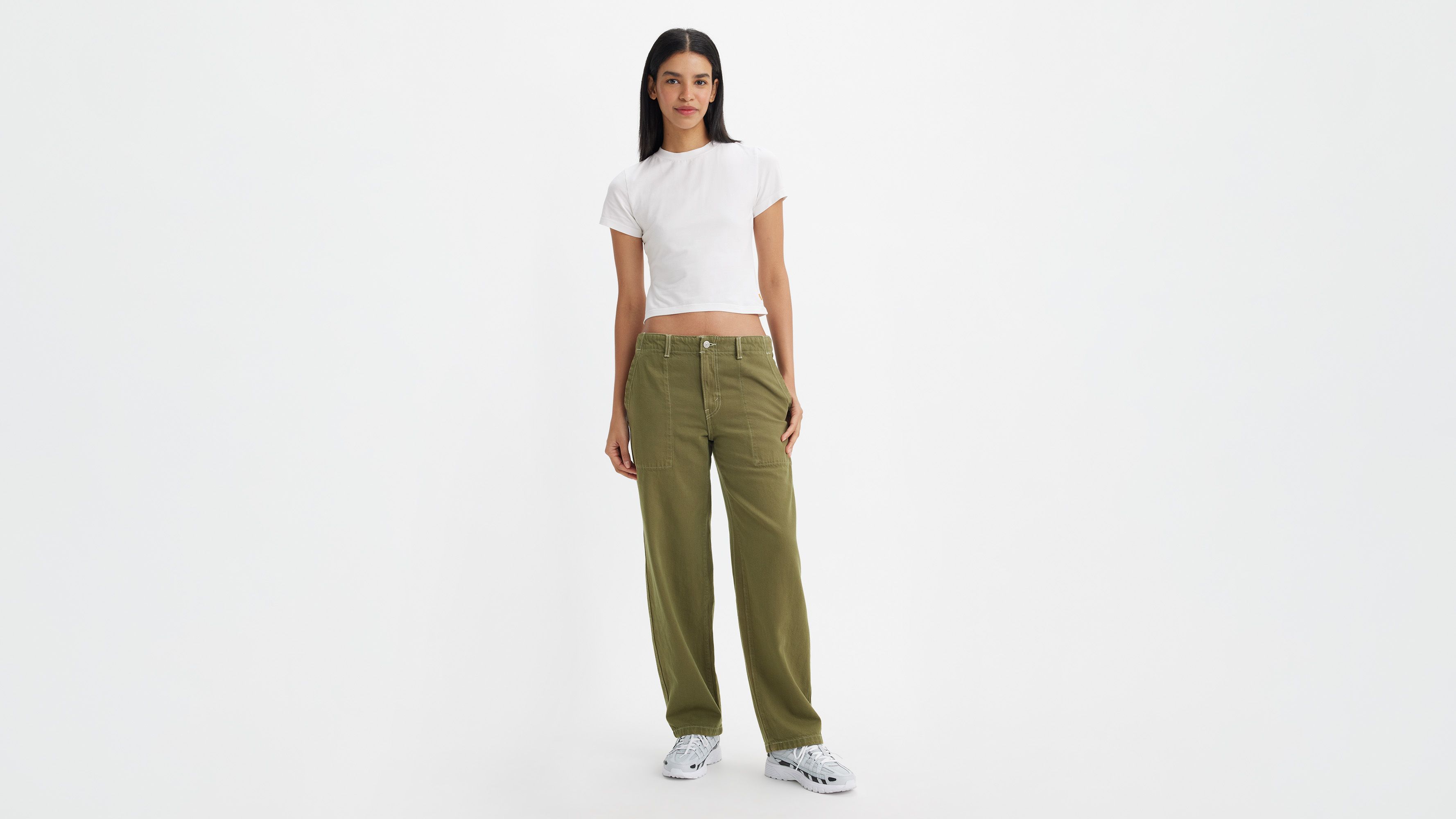Baggy Dad Utility Women's Pants Green Levi's® US