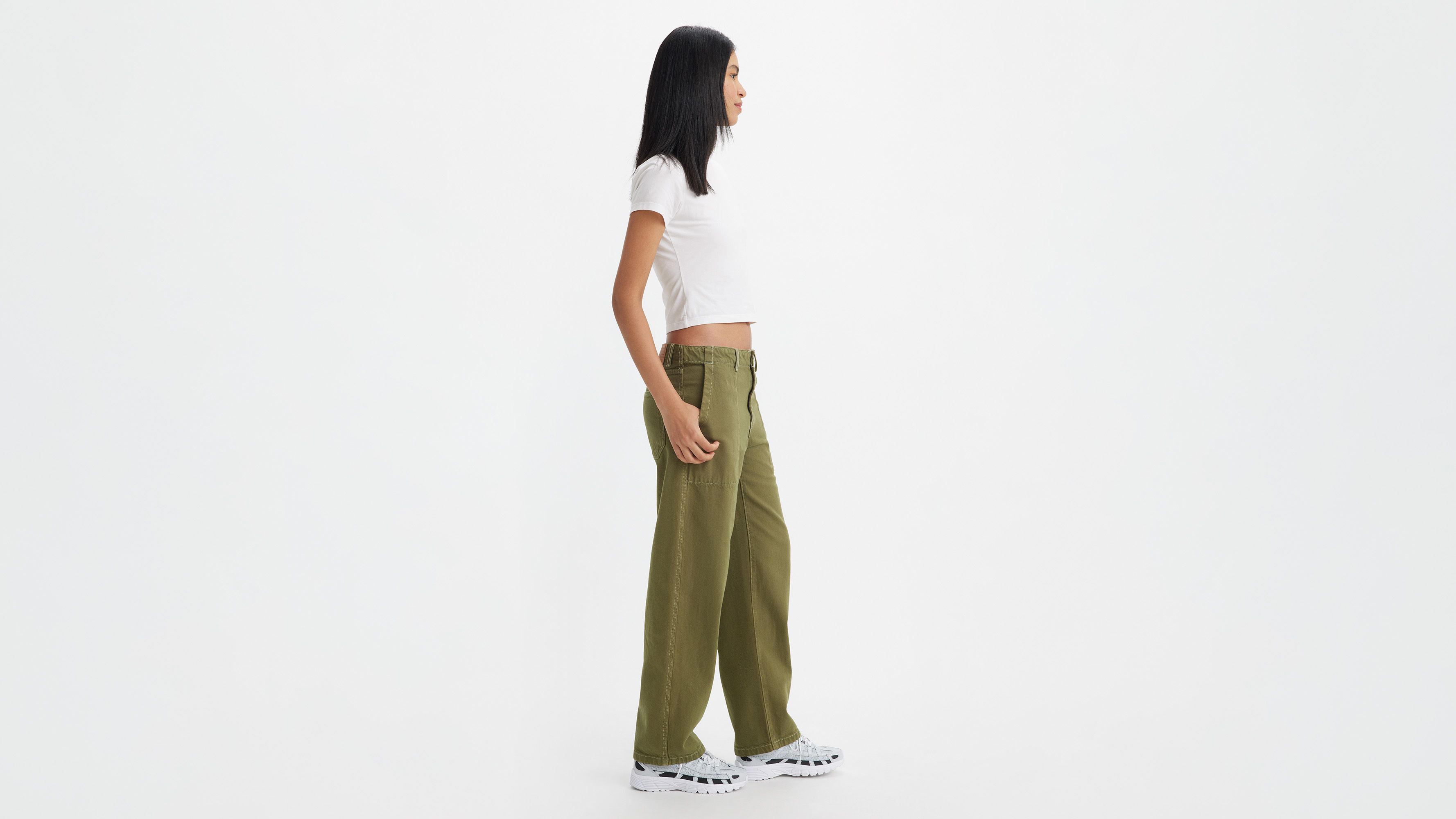Baggy Dad Utility Women's Pants Green Levi's® US