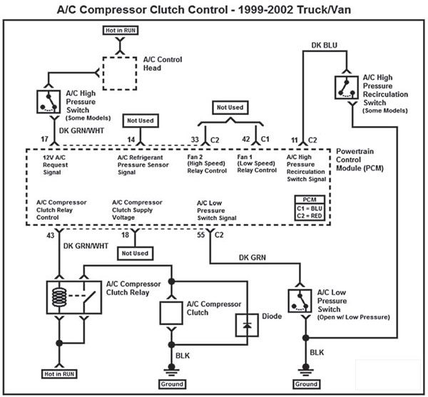 2002 Chevy Silverado Air Conditioning Diagram