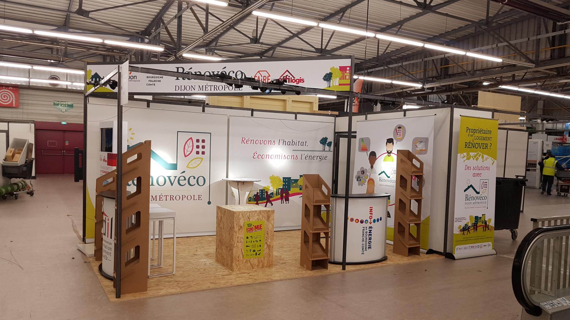 STAND Salon de l'Habitat 2020 DIJON METROPOLE Rénovéco La