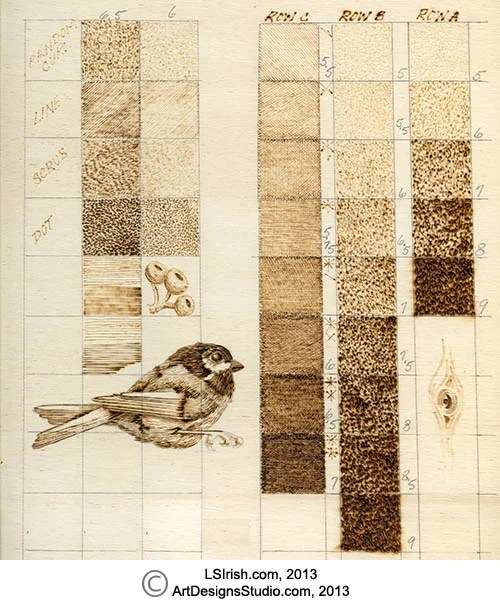 Pyrography Practice Board, learn how to create a simple practice board