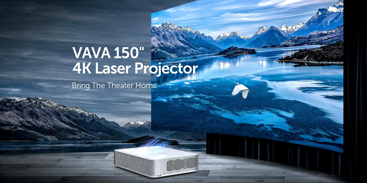 VAVA 4K UHD Laser TV Home Theatre Projector 6000 Lumens Ultra Short