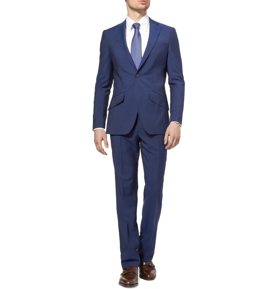 Navy blue suits... they're not just for bankers L Squared Style