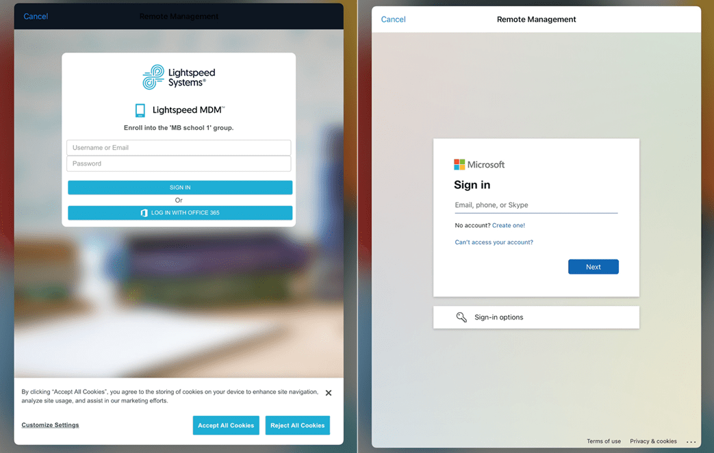 ETA Update to Azure Instructions for O365 DEP Enrollment Lightspeed