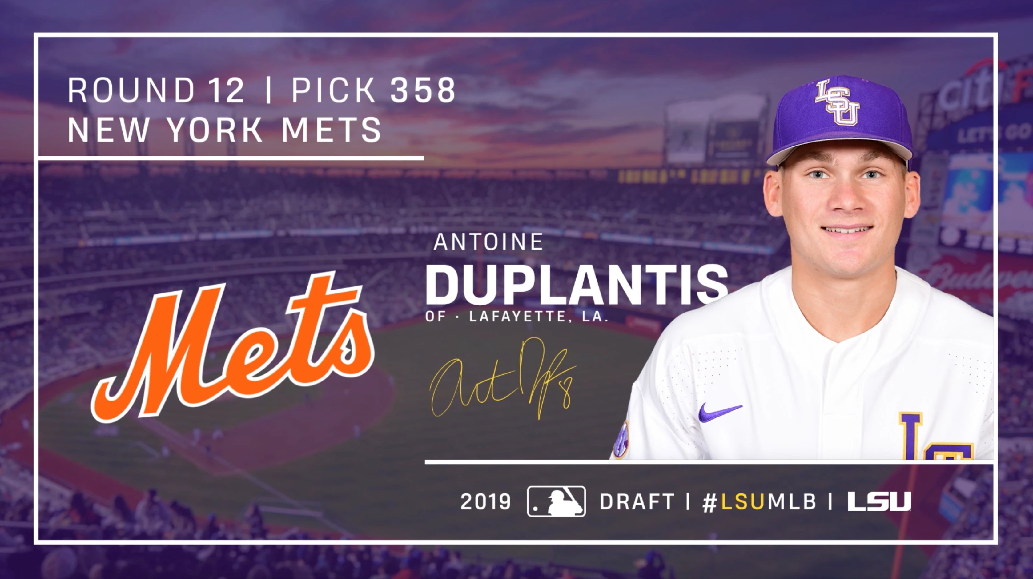 Swedish pole vaulter armand duplantis reveals an extended phone chat. Antoine Duplantis Selected By New York Mets Lsu