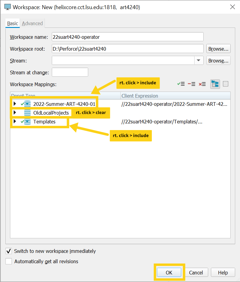 Setting up Perforce on Operator and Render Nodes XR Studio Guides
